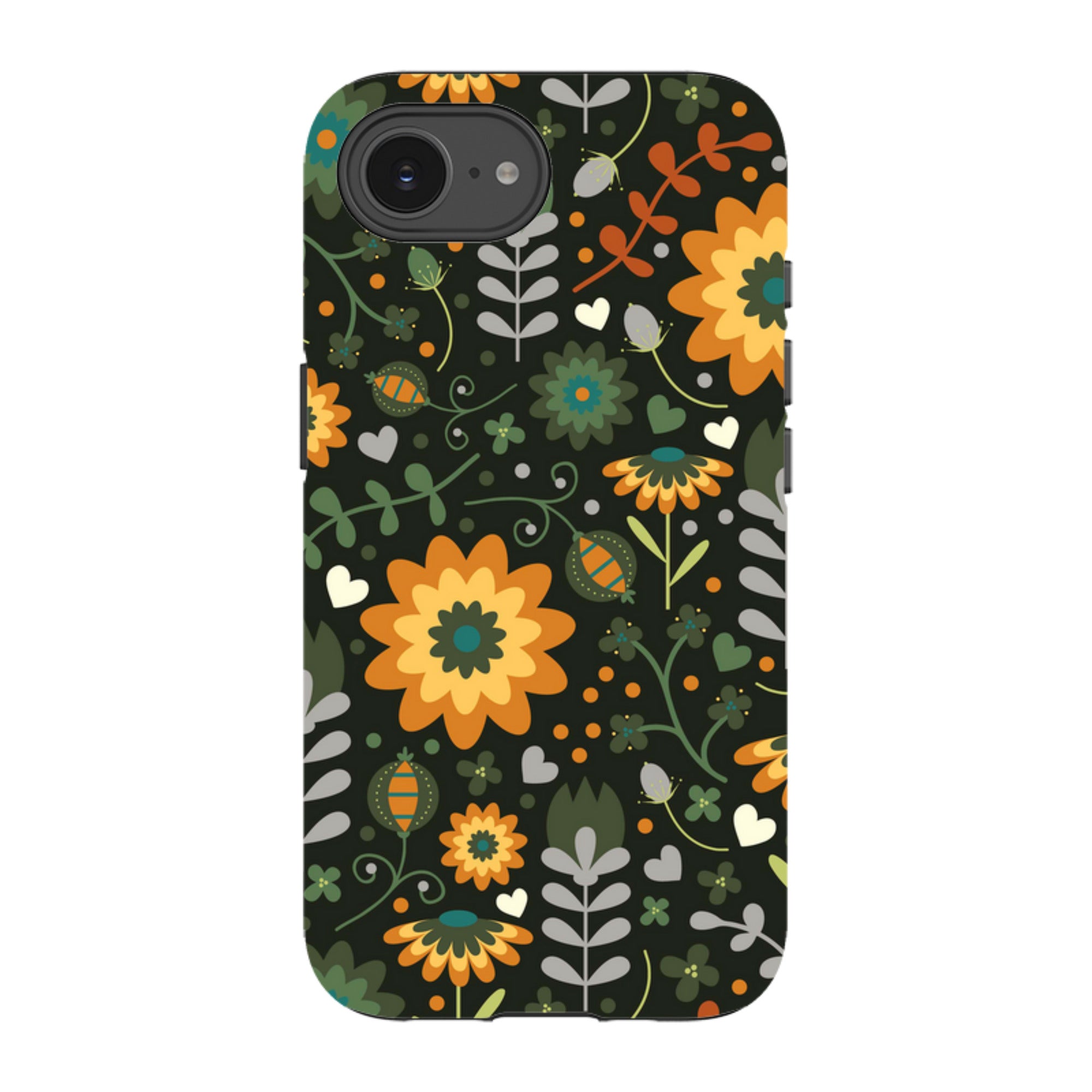 iPhone Tough Case - Dark Floral By Suzy Taylor