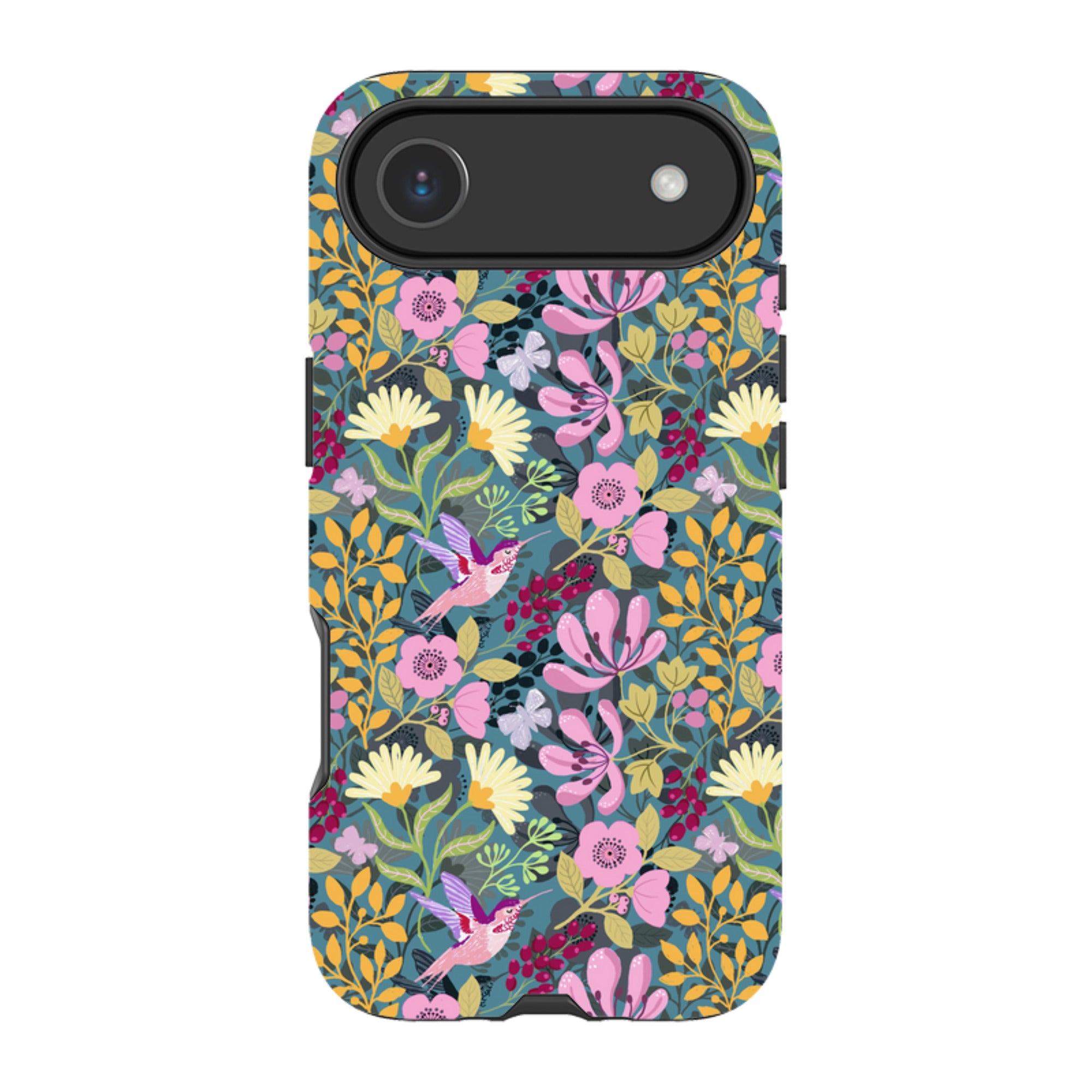 iPhone Tough Case - Hummingbird Pattern By Bex Parkin