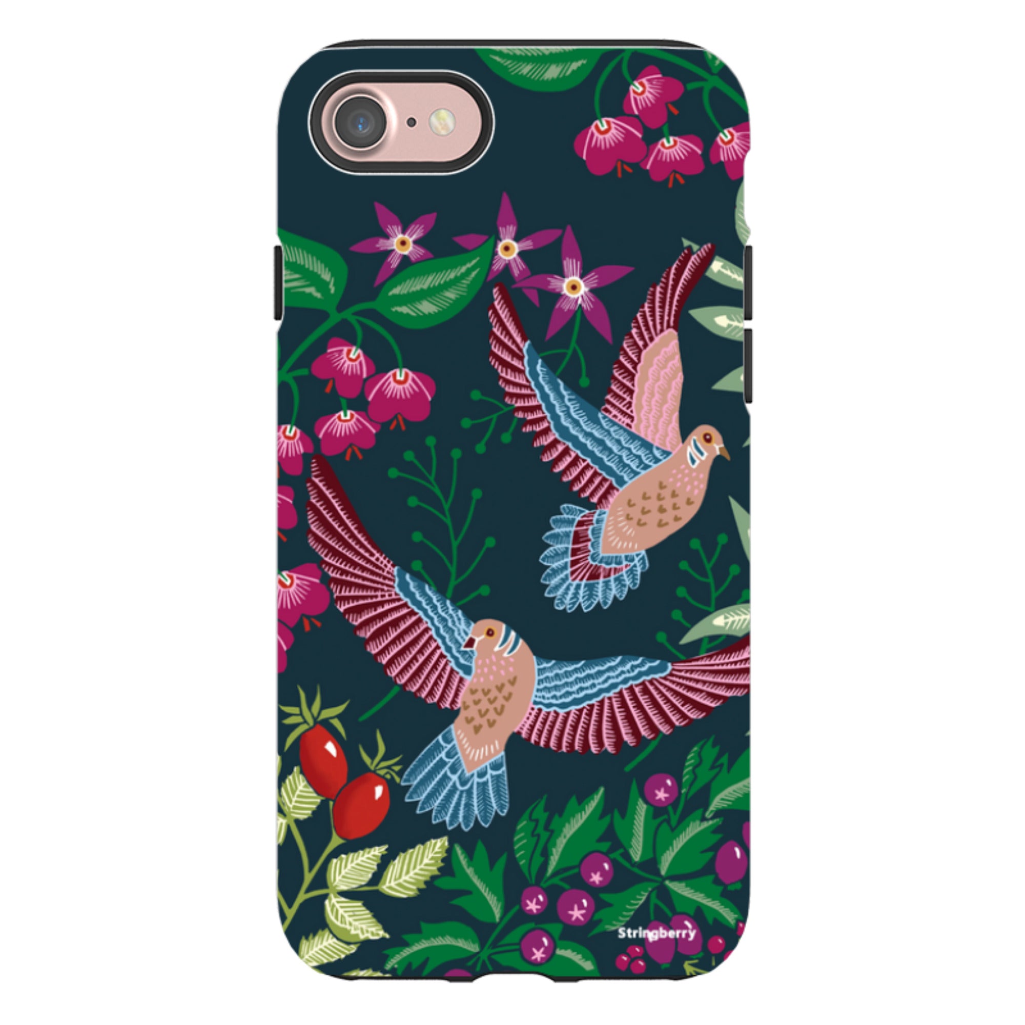 iPhone Tough Case - Two Turtle Doves By Kate Heiss