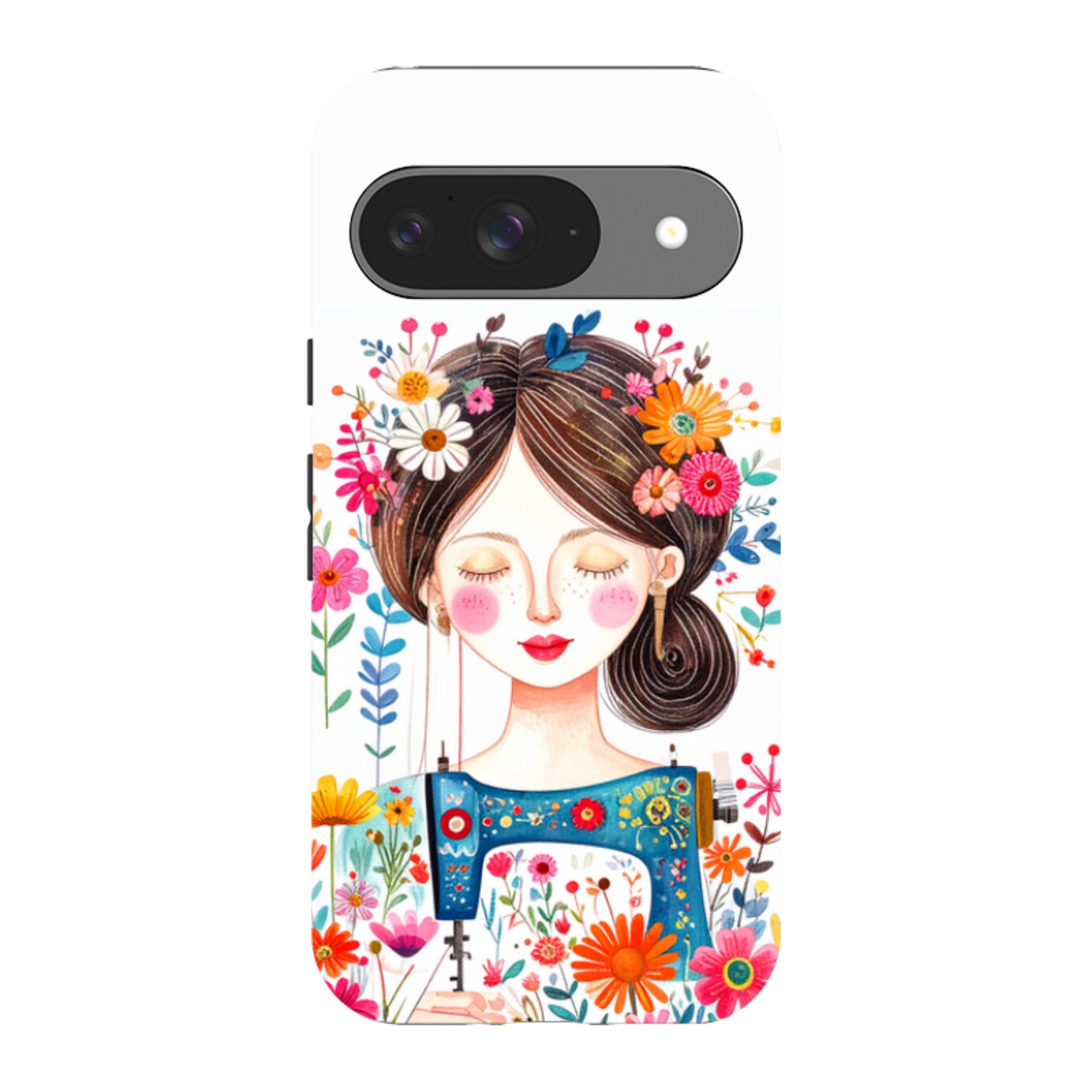 Google Tough Case - Floral Sewing Lady