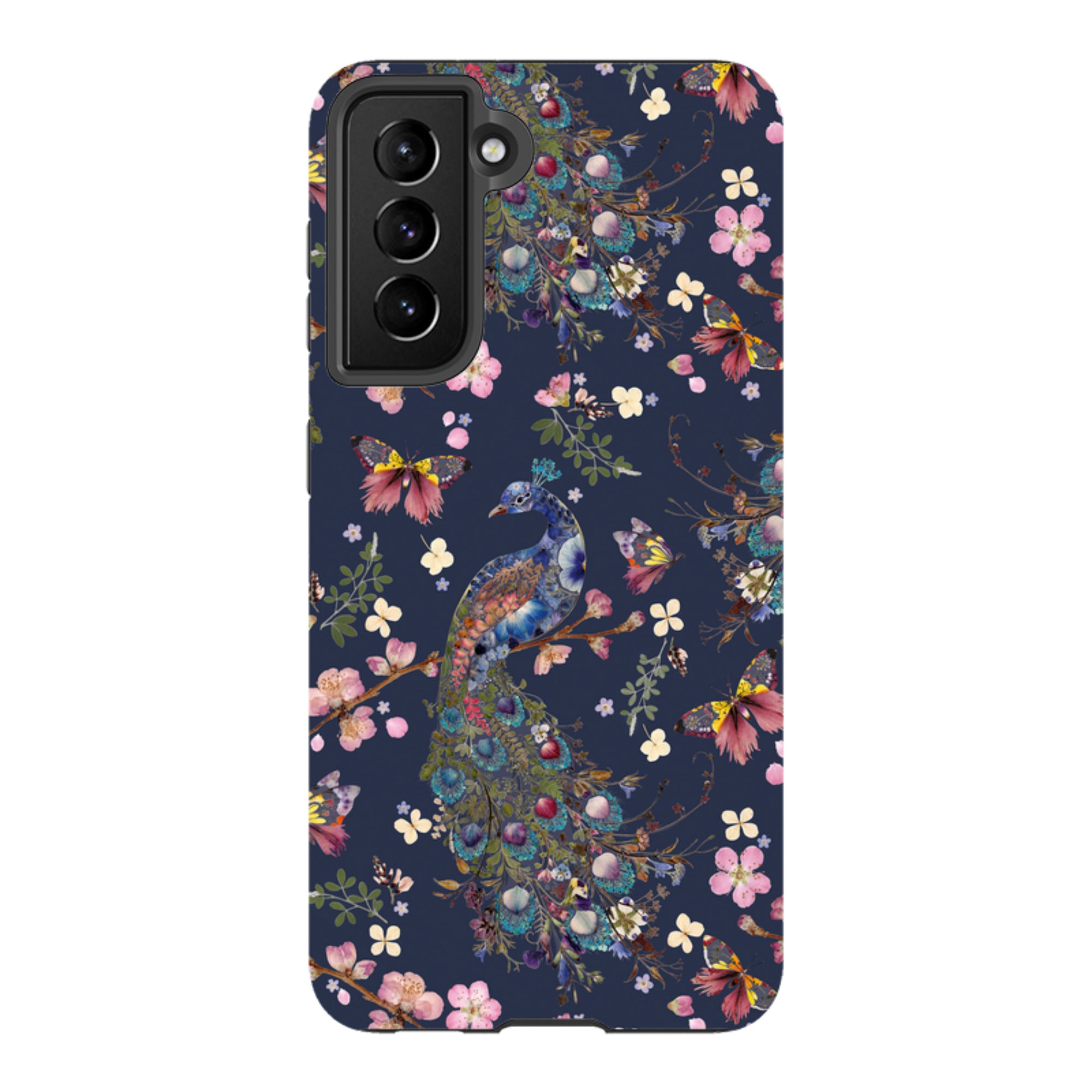 Samsung Tough Case - Peacock and Cherry Blossoms Iris By Helen Ahpornsiri