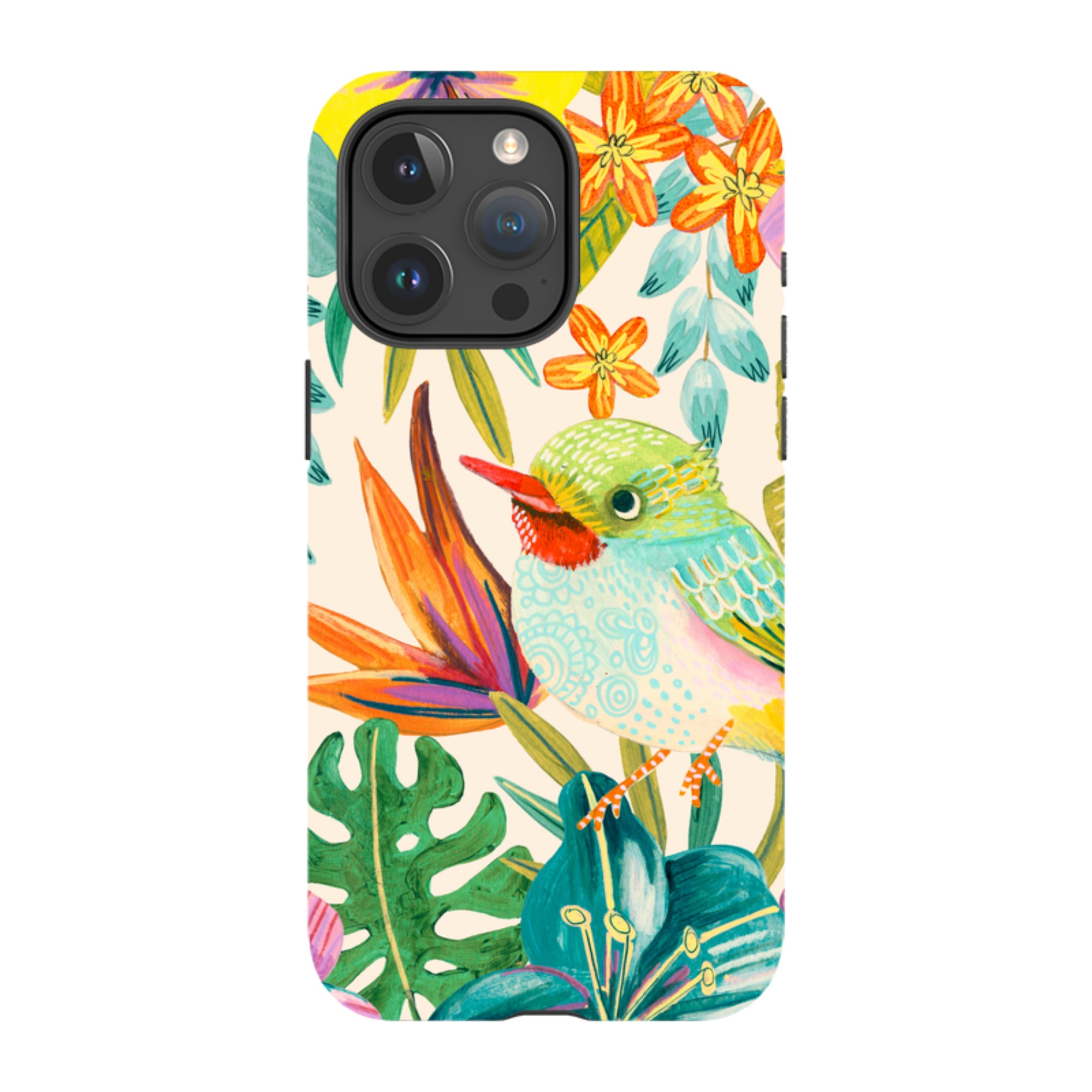 iPhone Tough Case - Tropical Bird II By Caroline Bonne Muller