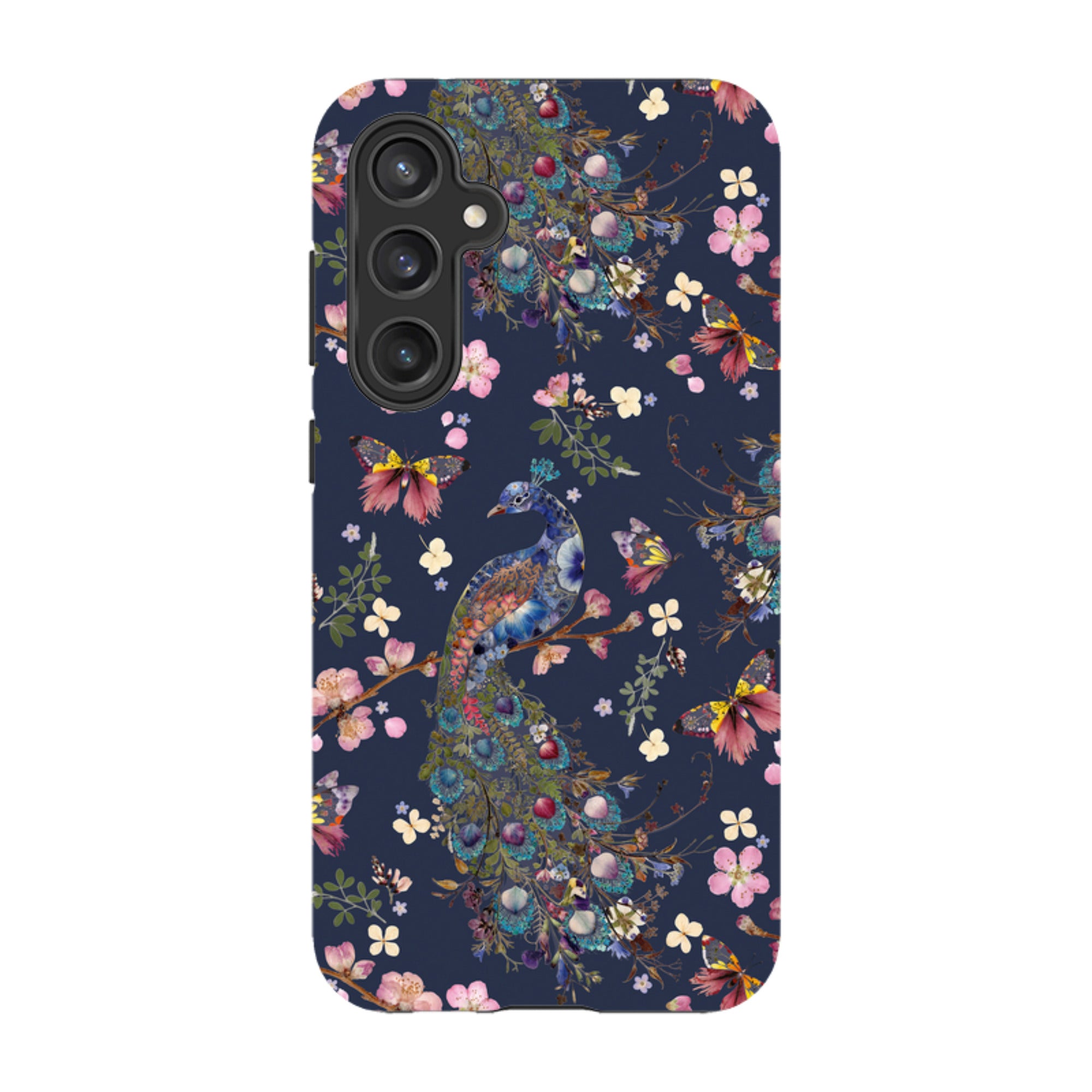Samsung Tough Case - Peacock and Cherry Blossoms Iris By Helen Ahpornsiri