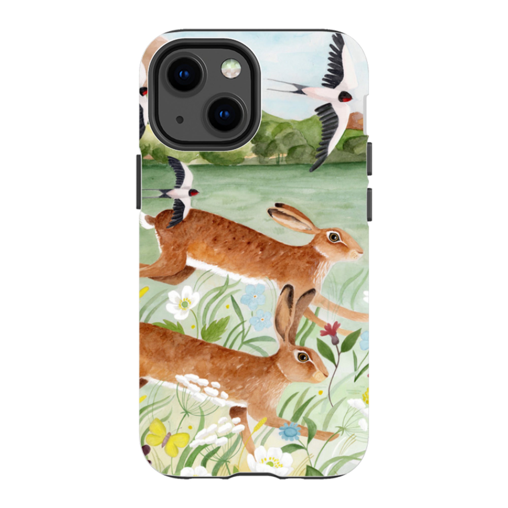 iPhone Tough Case - Hares By Bex Parkin