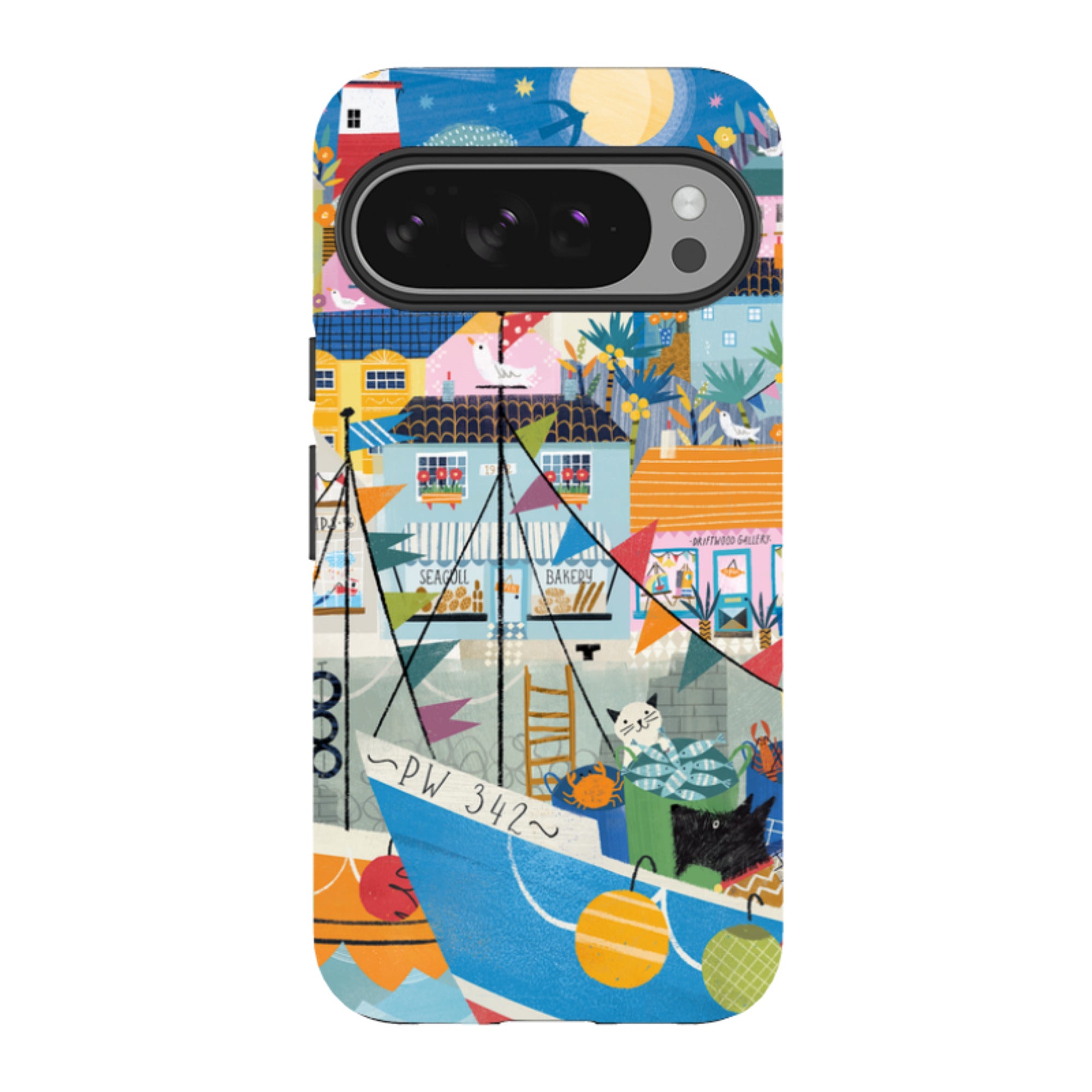 Google Tough Case - Night Harbour 1 By Ali Brookes