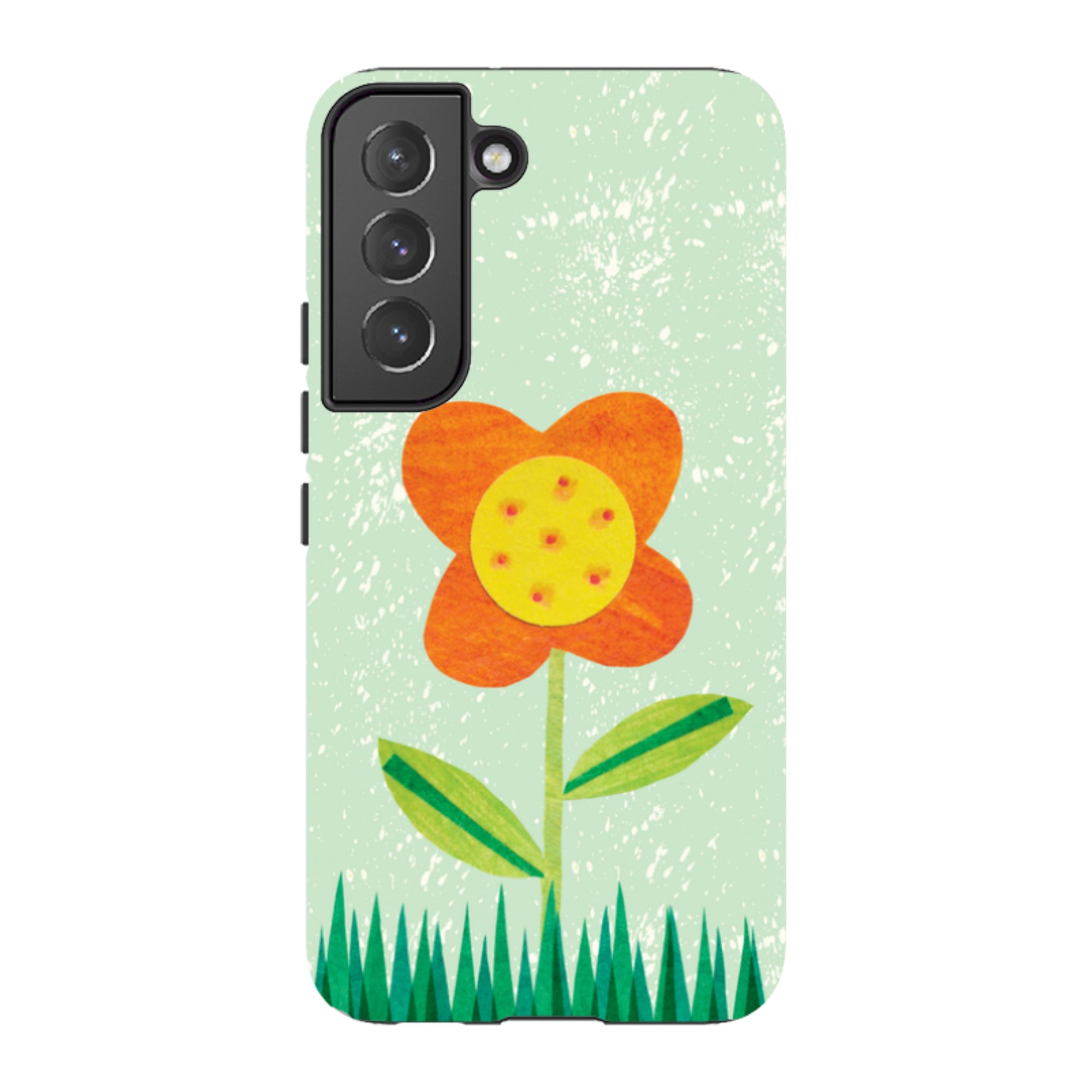 Samsung Tough Case - Orange Flower By Tracey English