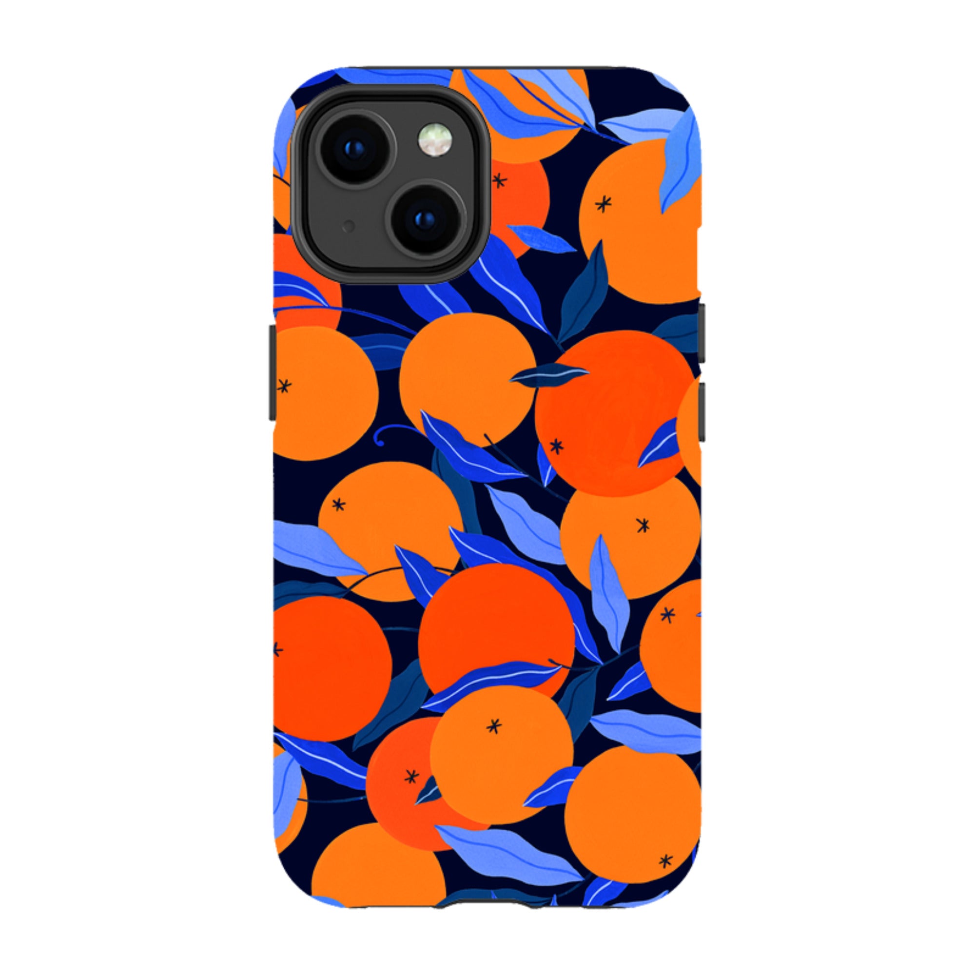 iPhone Tough Case - Arancello Navy Pattern By Madalina Andronic