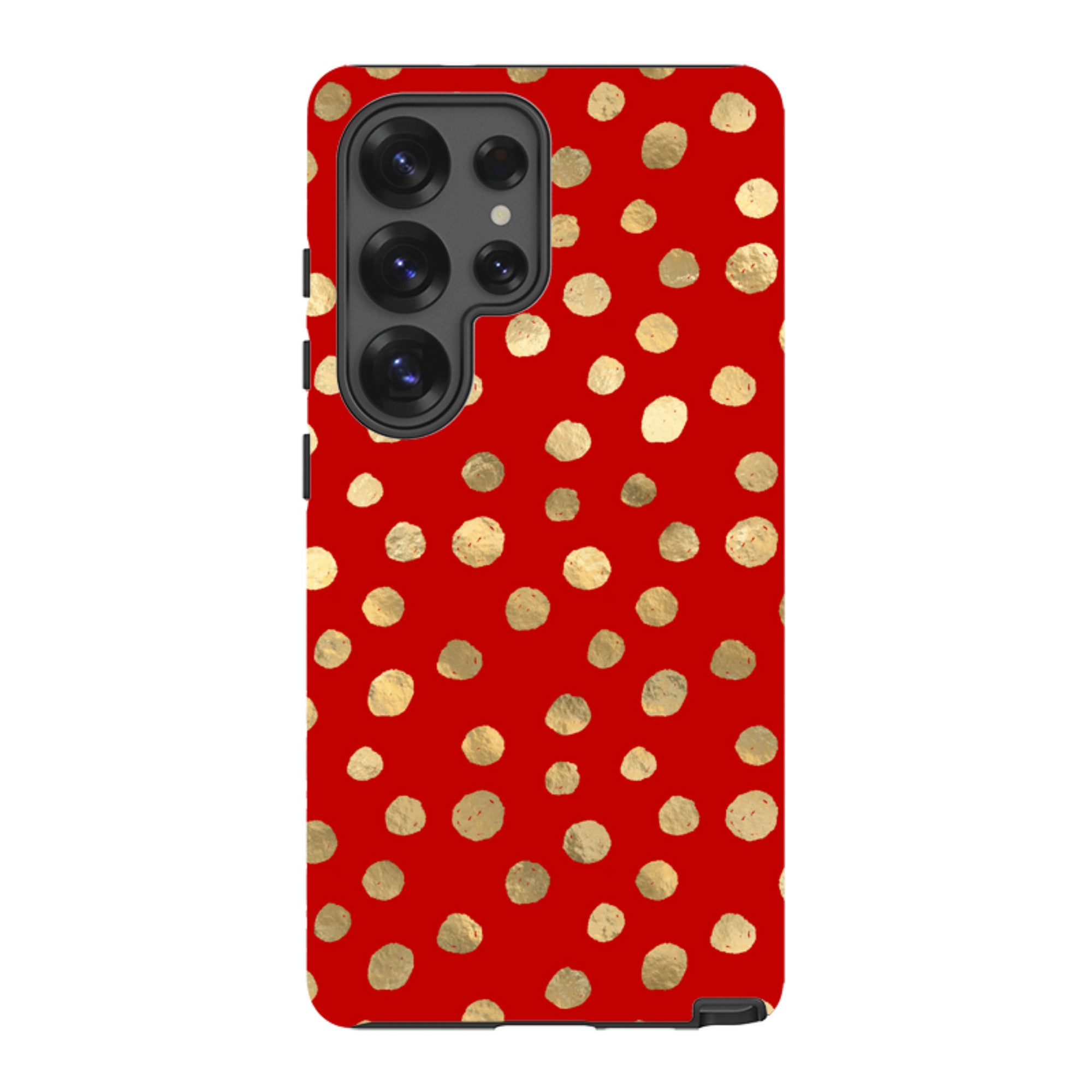 Samsung Tough Case - Burgundy and Gold Stars