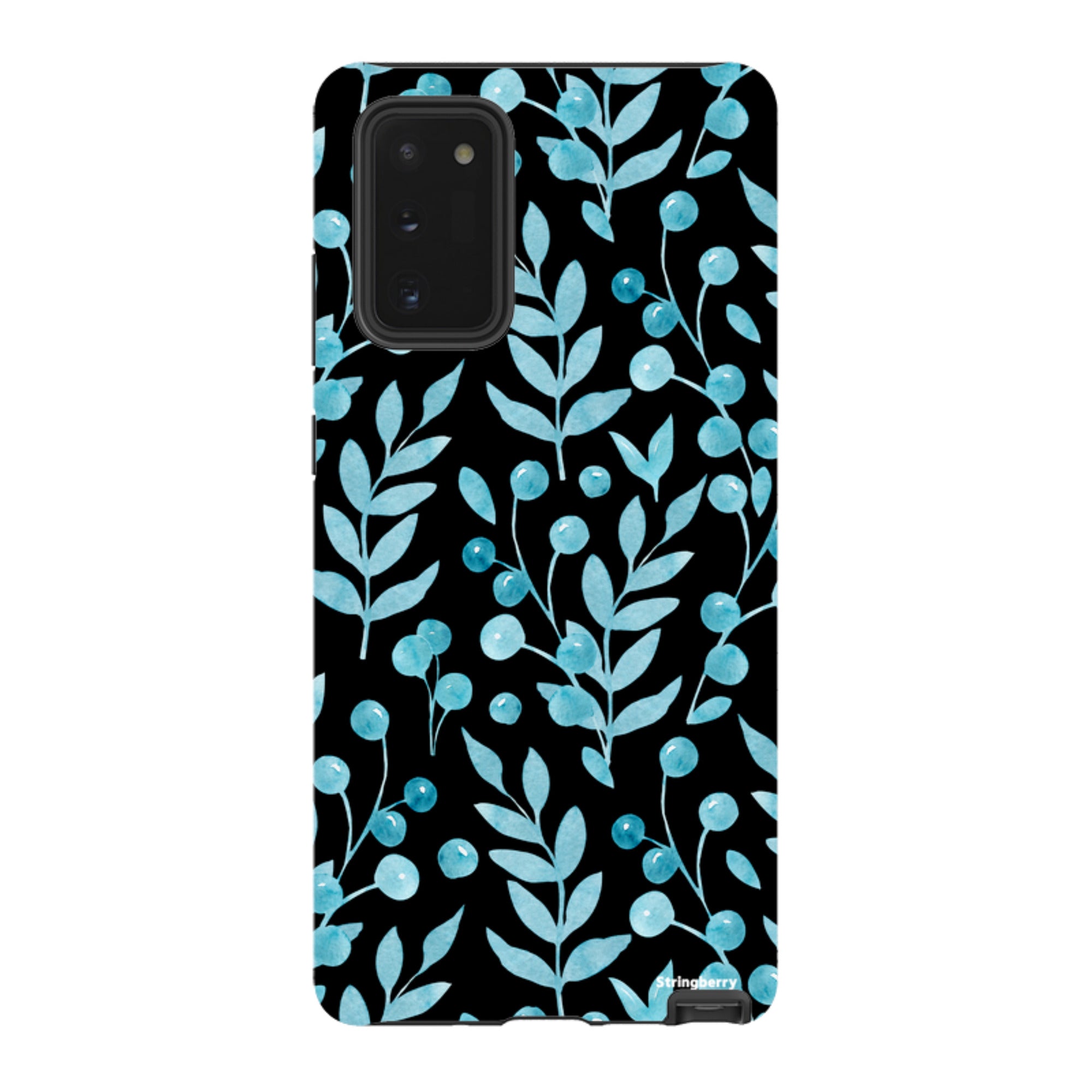 Samsung Tough Case - Blue Xmas Florals