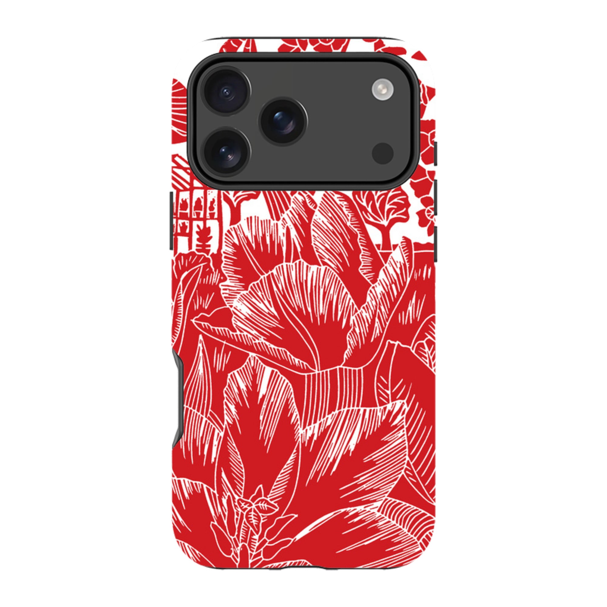 iPhone Tough Case - Tulip Silhouette By Kate Heiss