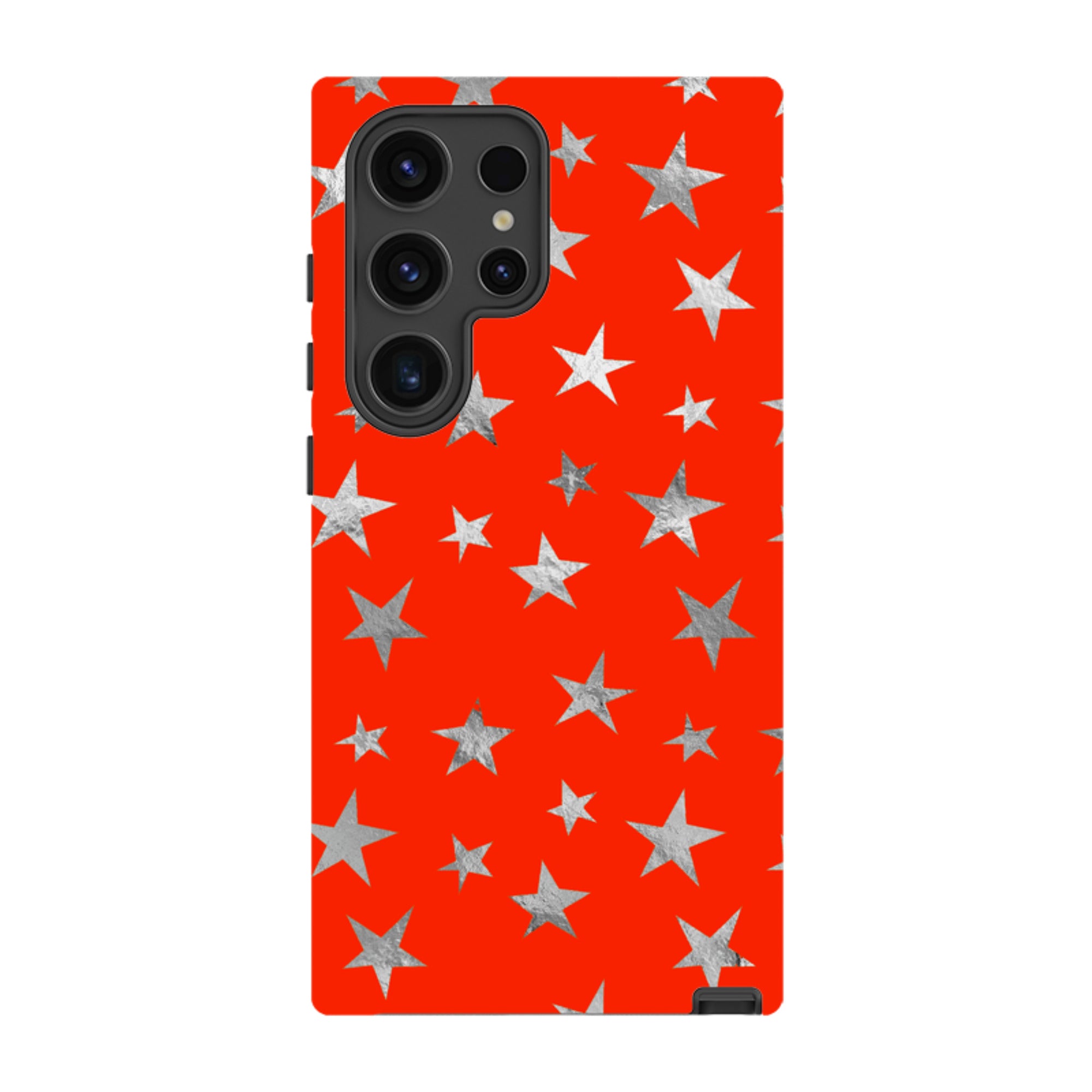 Samsung Tough Case - Red and Silver Stars