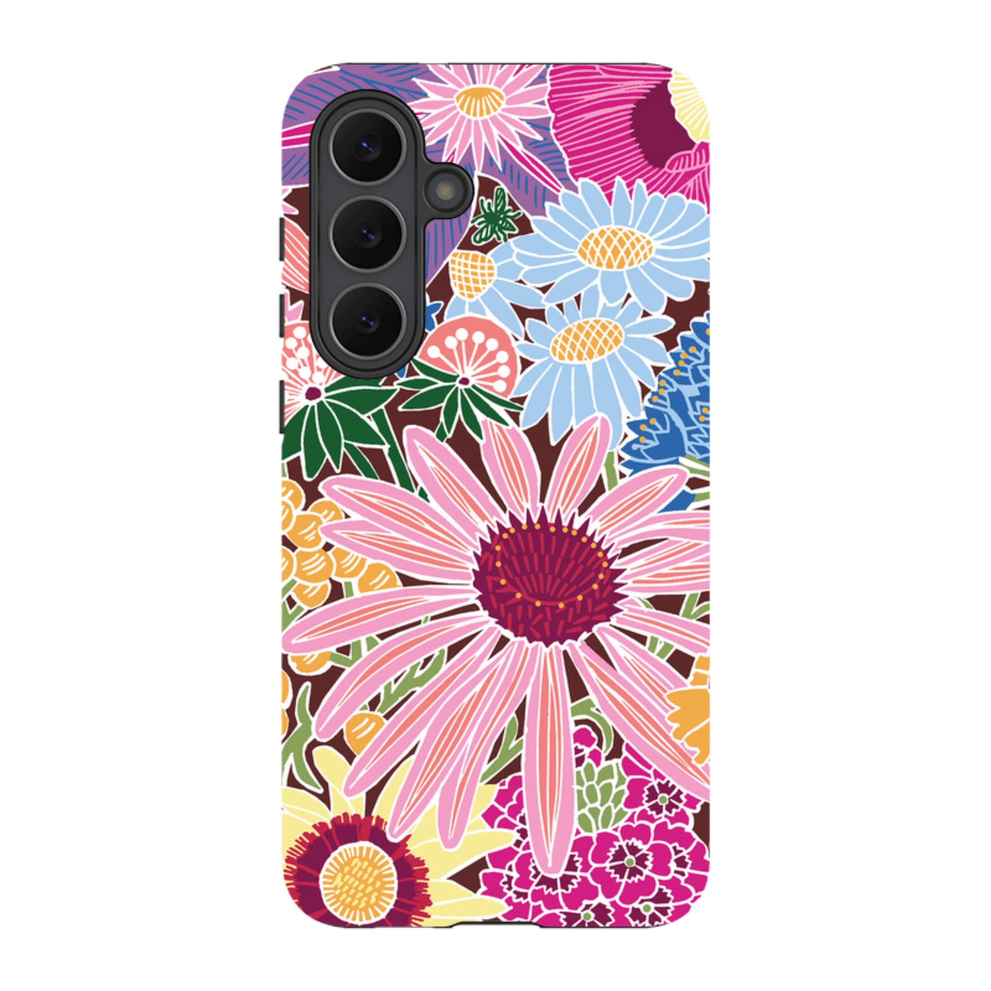 Samsung Tough Case - Jigsaw Floral 1 By kate Heiss