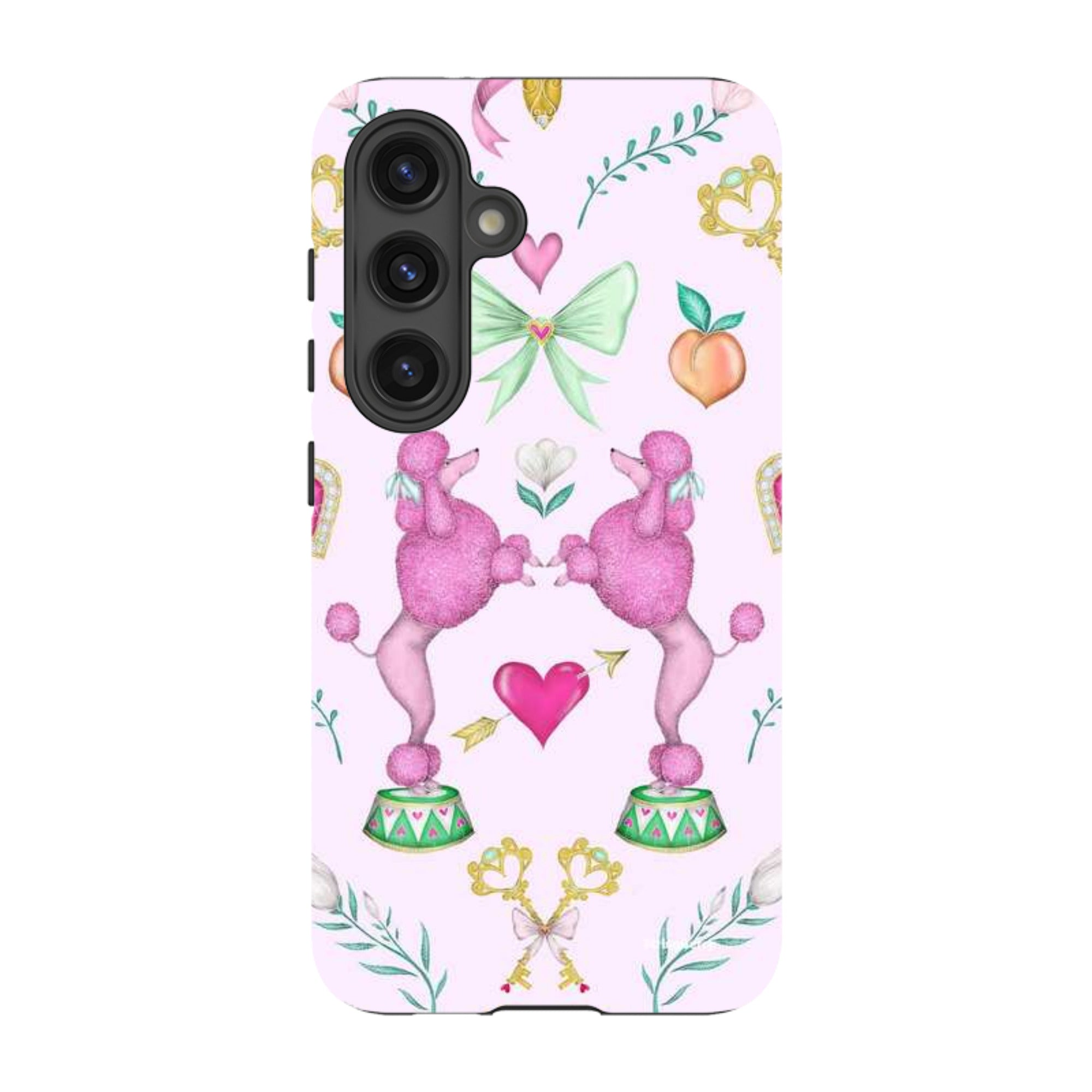 Samsung Tough Case - Pink Poodle Parlour Sugar By Catherine Rowe