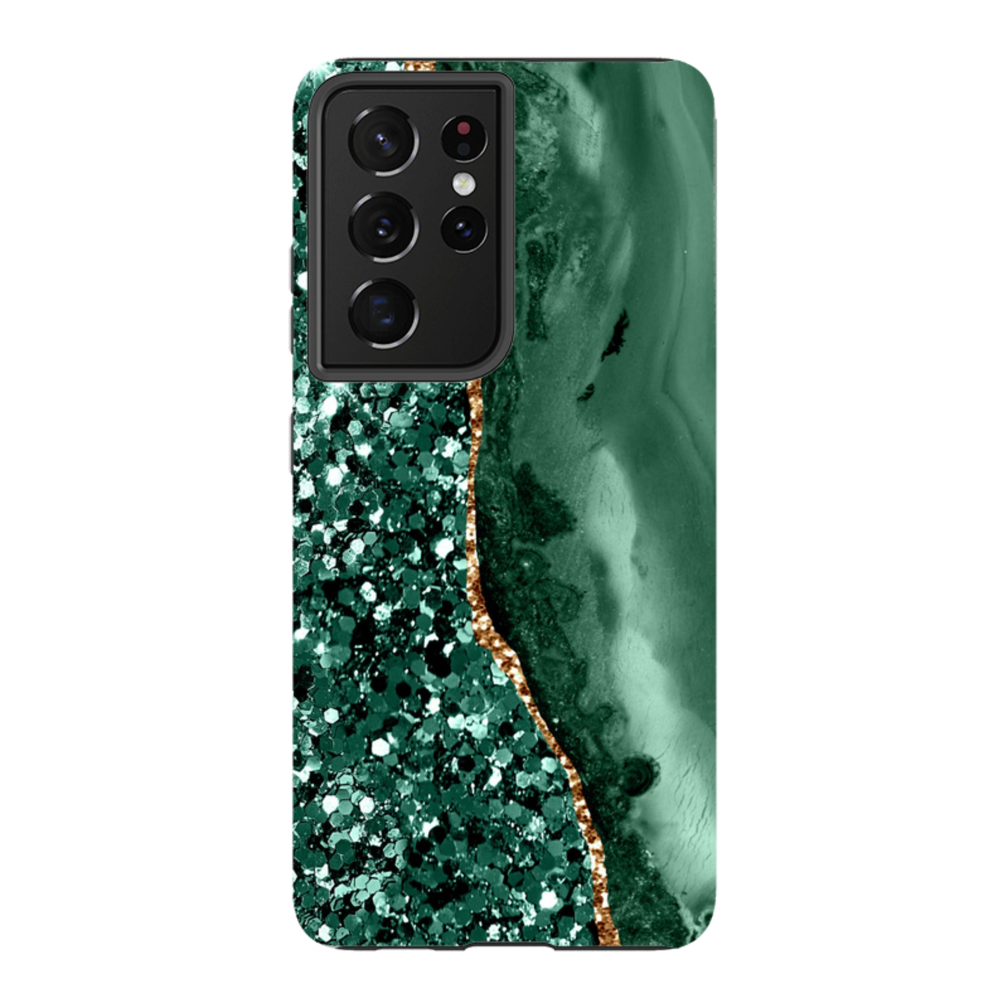 Samsung Tough Case - Green Shade (case does not glitter)