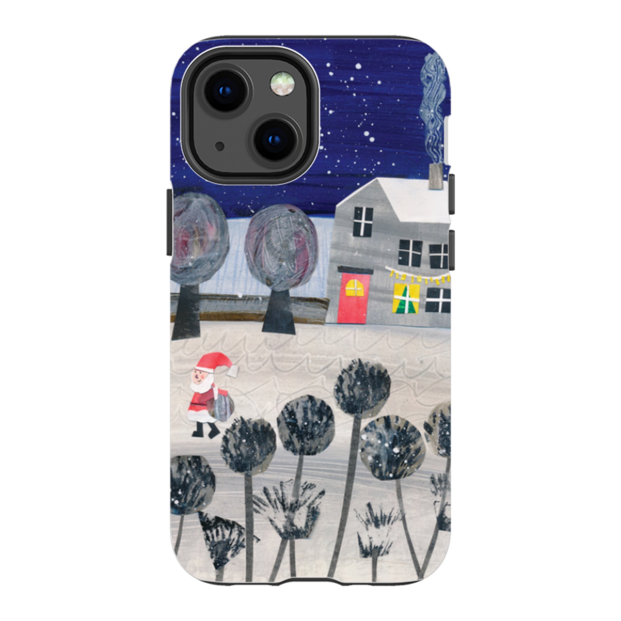 iPhone Tough Case - Santa By Tracey English