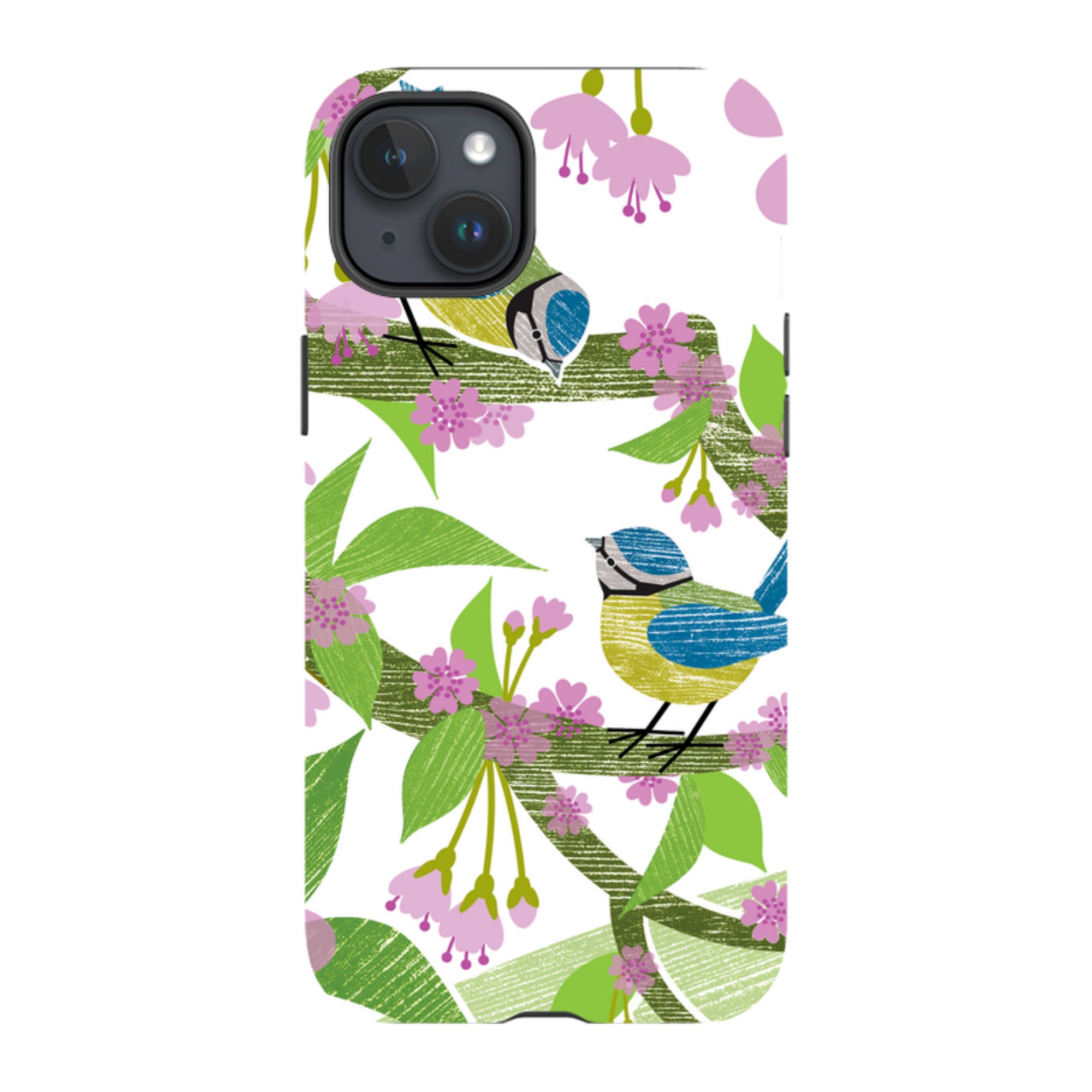 iPhone MagSafe Tough Case - Blue Tits and Blossom By Liane Payne