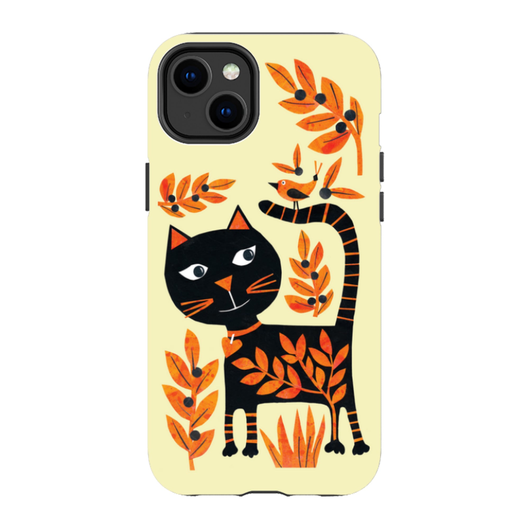 iPhone MagSafe Tough Case - Halloween Folk Cat By Tracey English