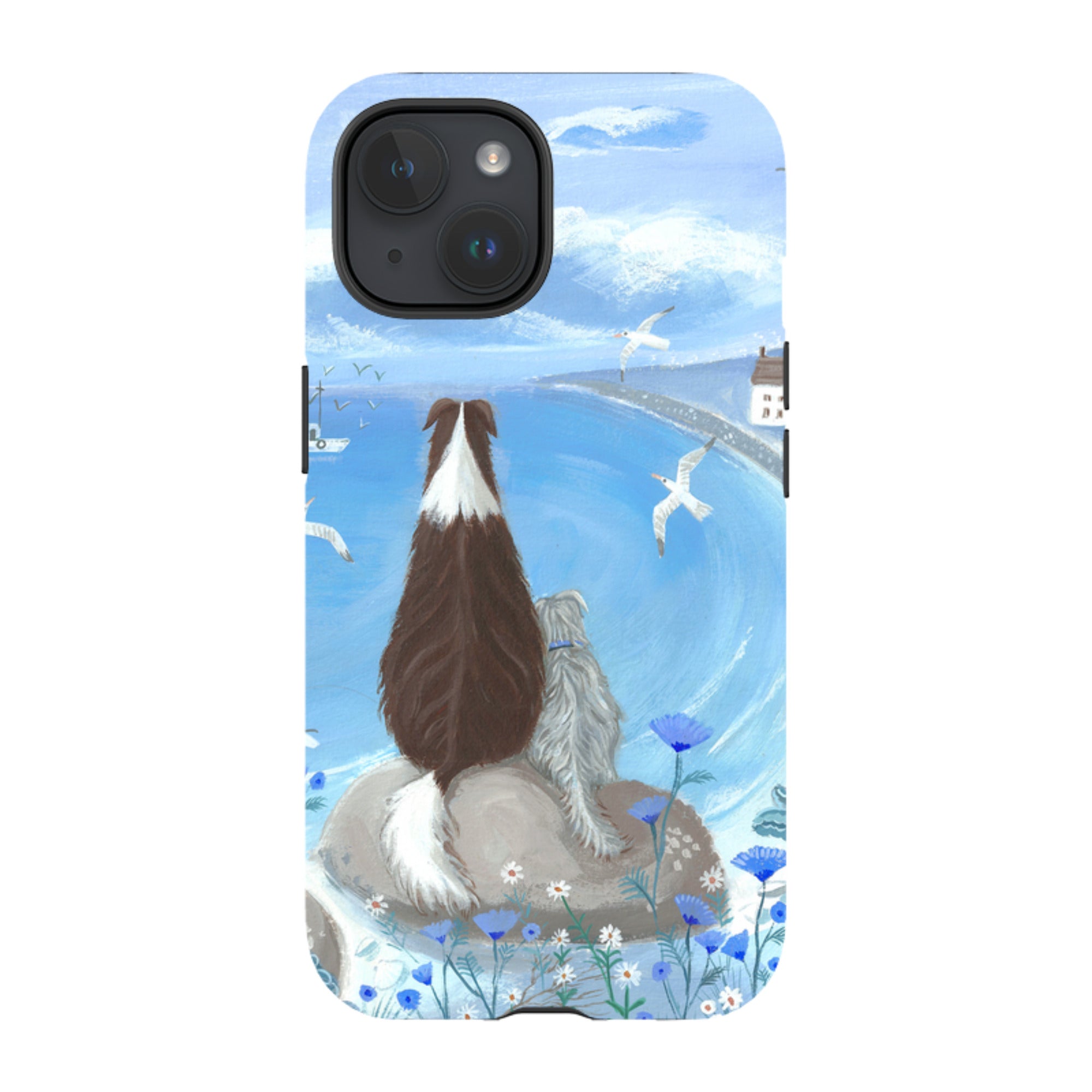 iPhone Tough Case - Beach Dog By Mary Stubberfield