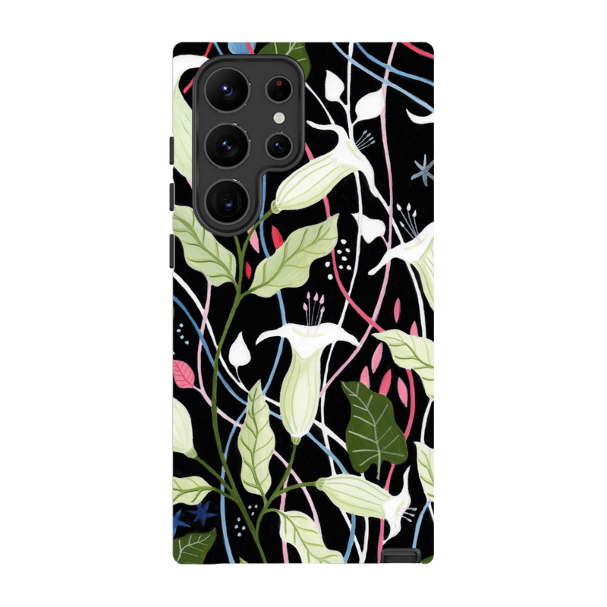 Samsung Tough Case - Trumpet Flowers By Bex Parkin