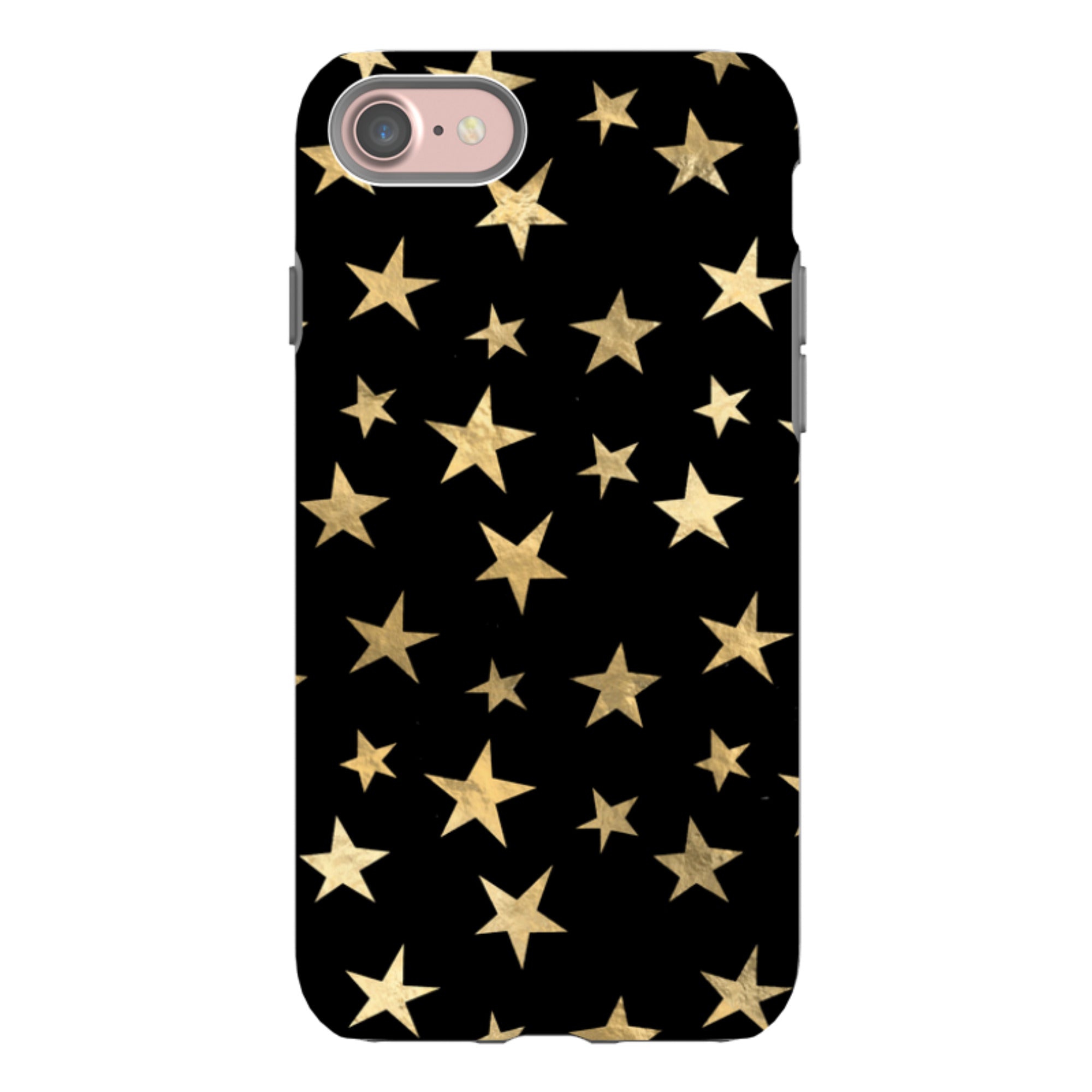 iPhone Tough Case - Black and Gold Stars