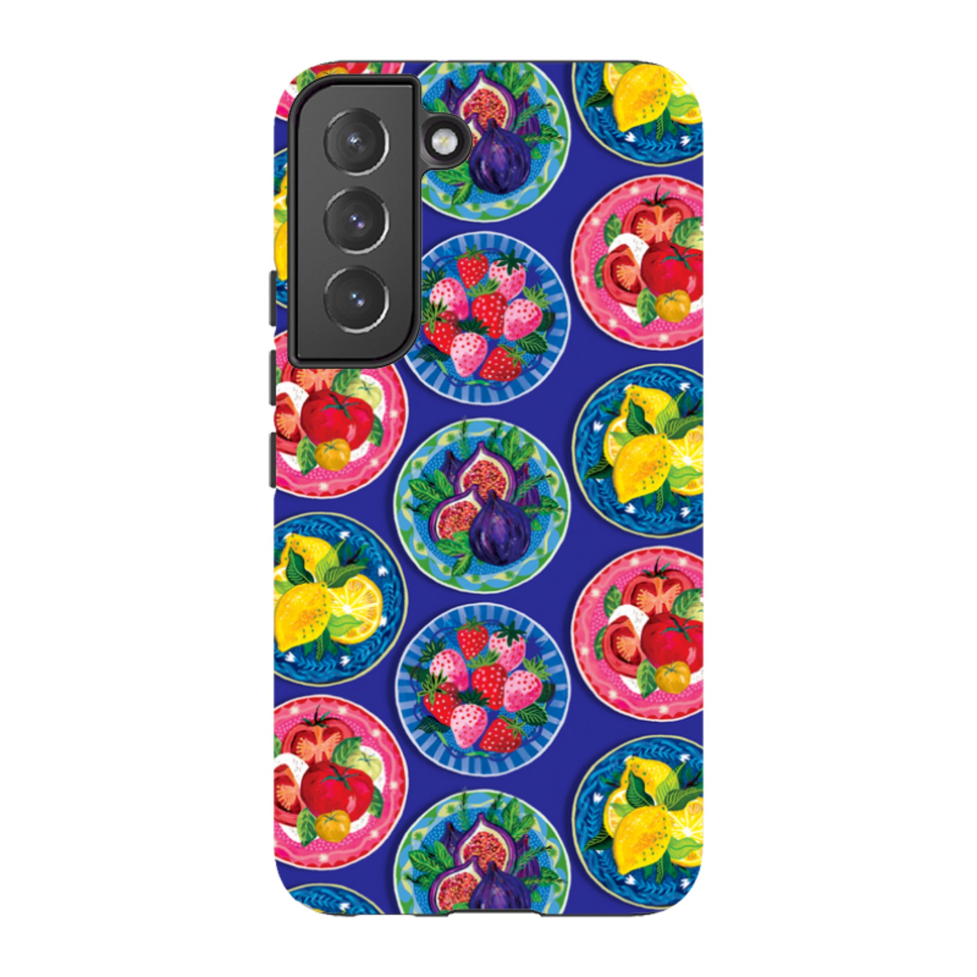 Samsung Tough  Case - Summer Plates Blue By Emma Frances Grant