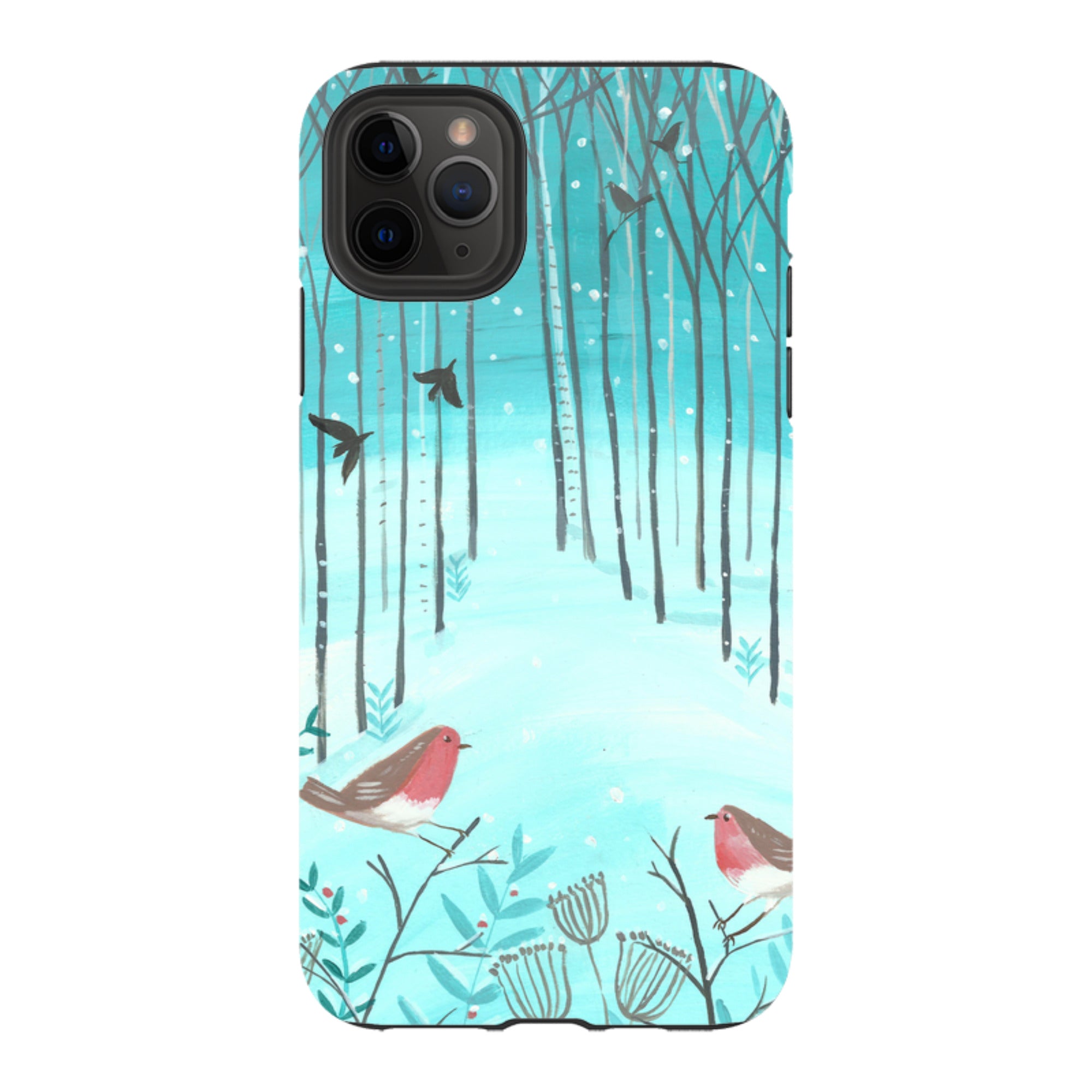 iPhone Tough Case - Winter Forest By Mary Stubberfield