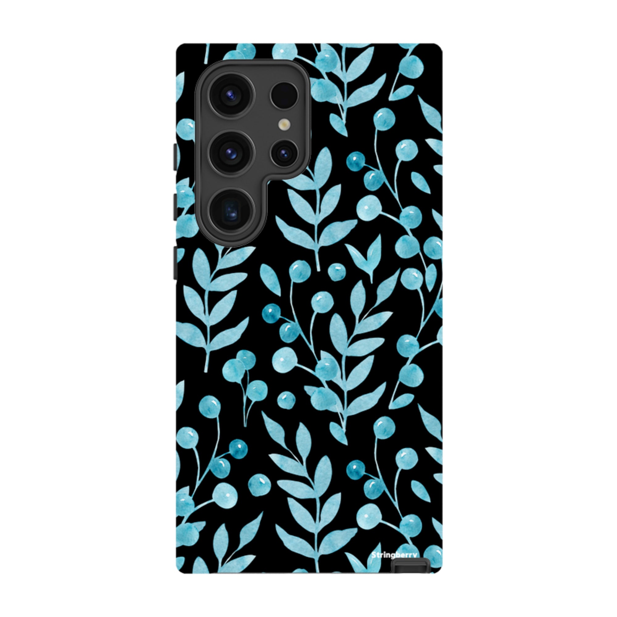 Samsung Tough Case - Blue Xmas Florals