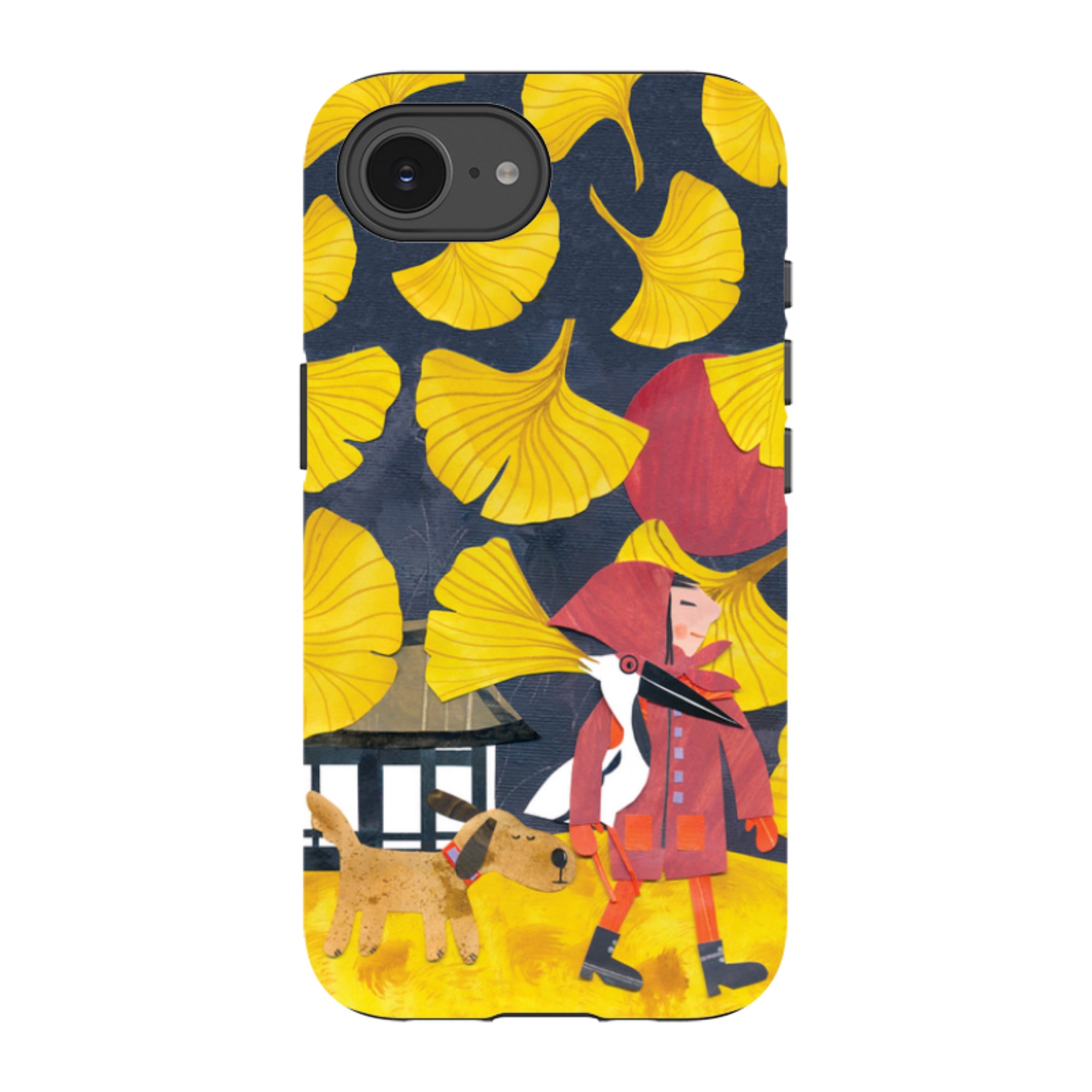 iPhone Tough Case - Ginko Leaves By Tracey English