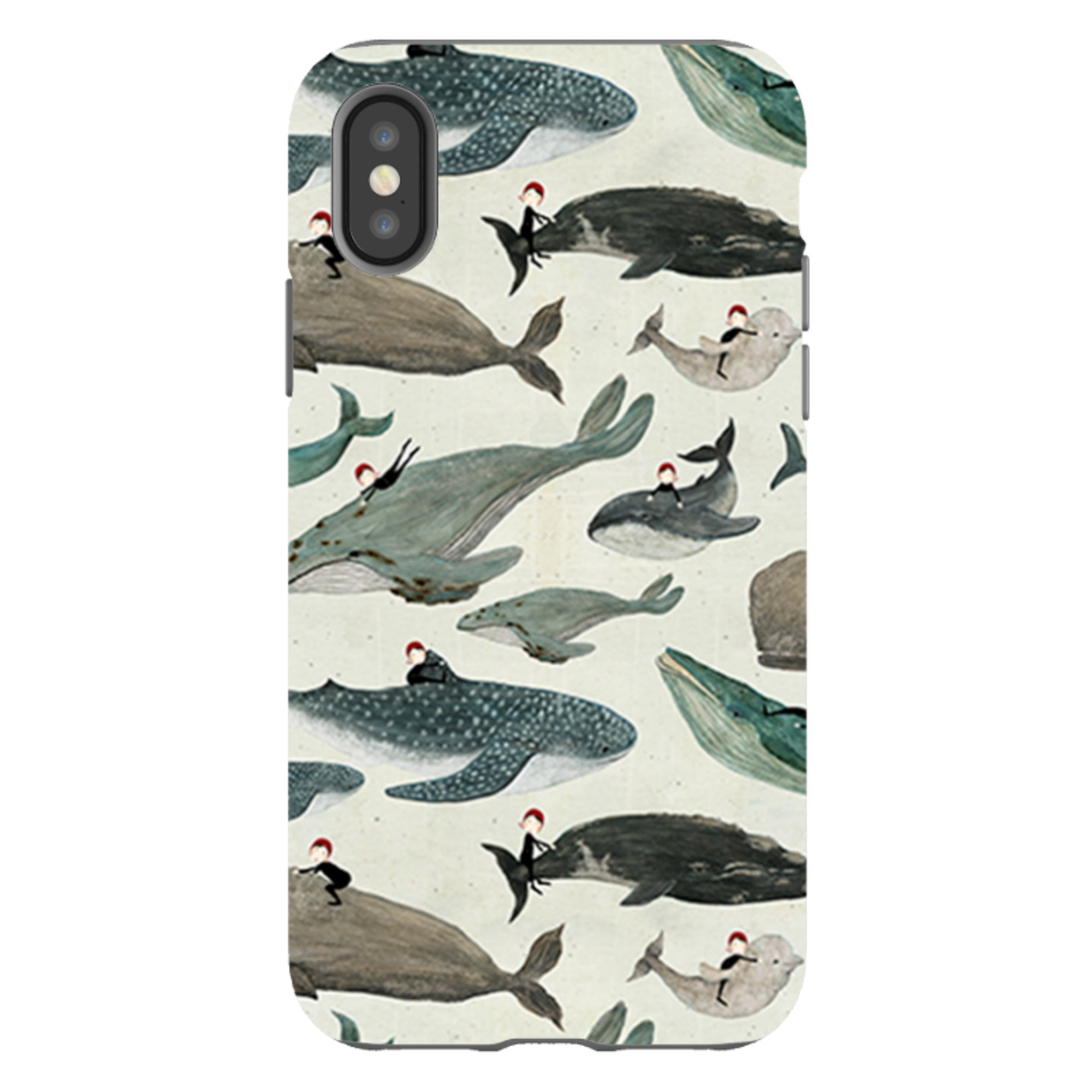 iPhone Tough Case - Whale Rider By Katherine Quinn