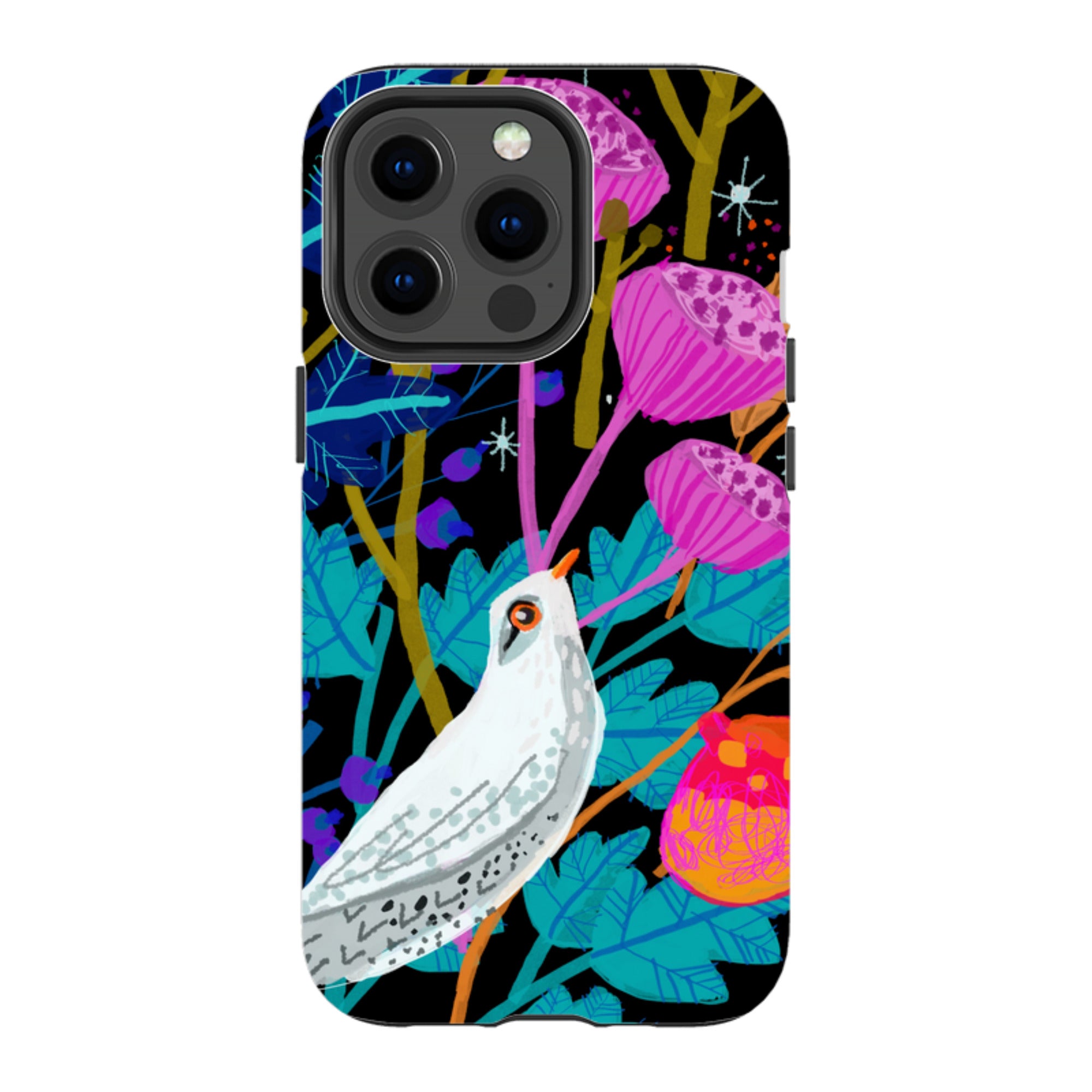 iPhone Tough Case - White Bird By Claire West