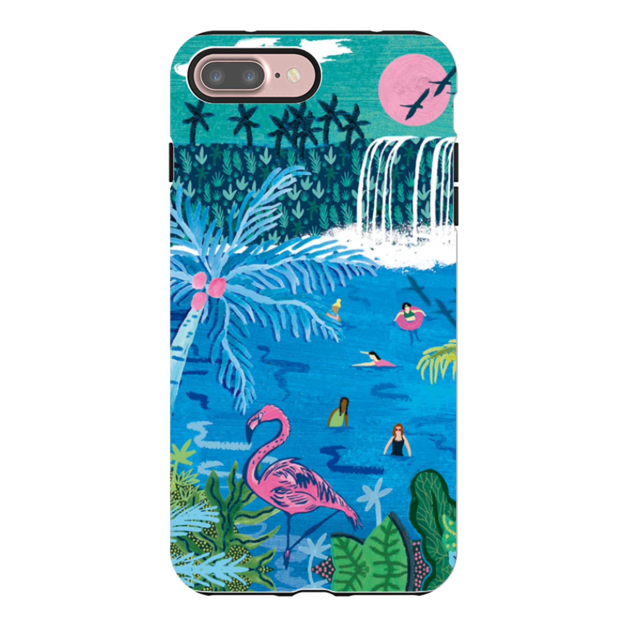 iPhone Tough Case - Palm Pool By Emma Frances Grant