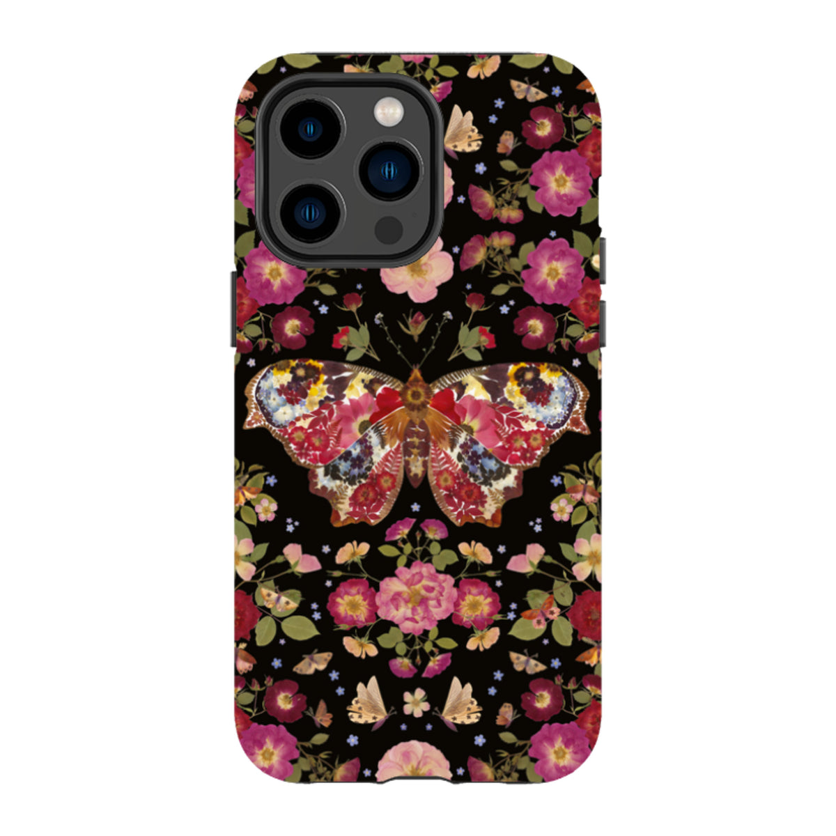 iPhone Tough Case - Midnight Butterfly By Helen Ahpornsiri