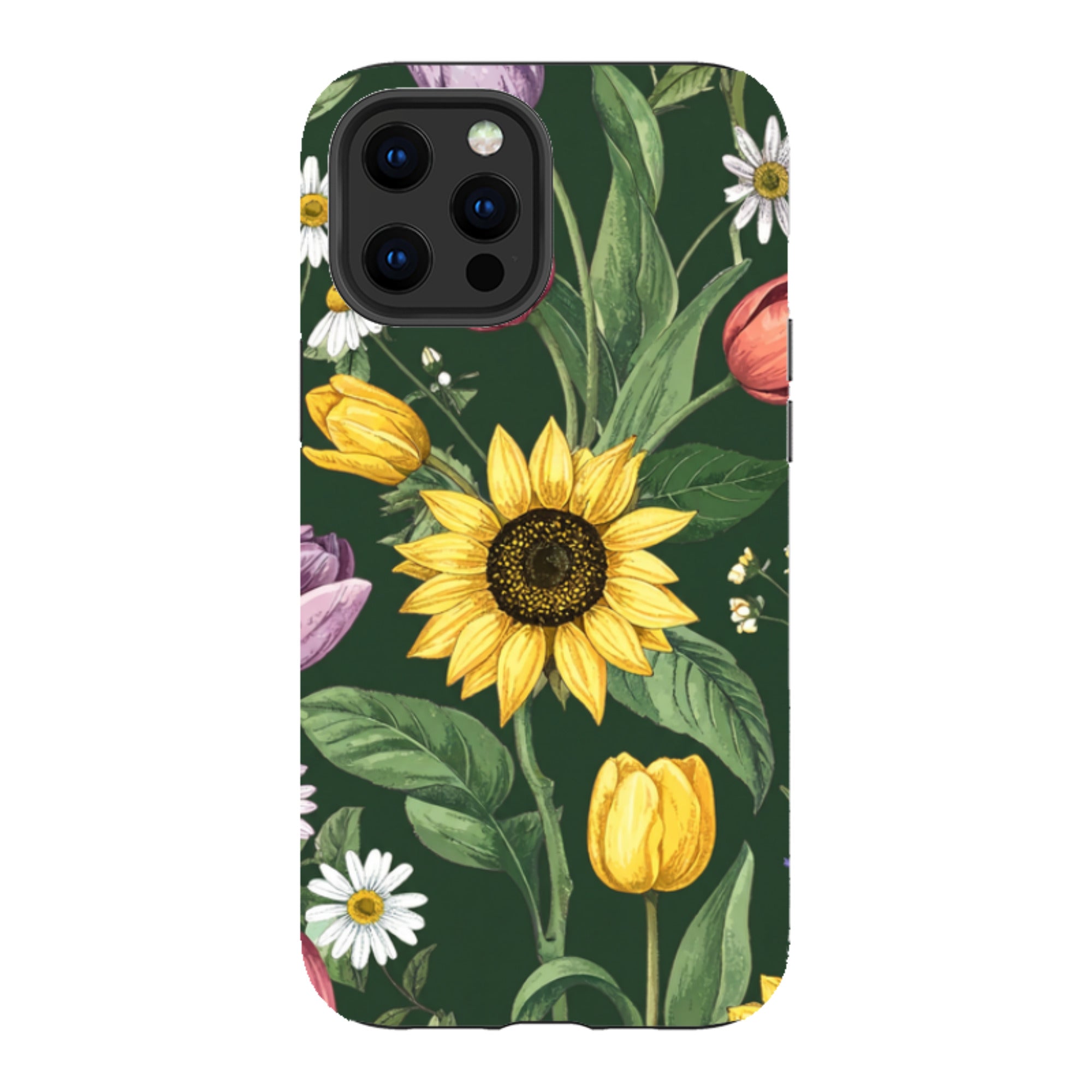 iPhone Case - Green Sunflowers
