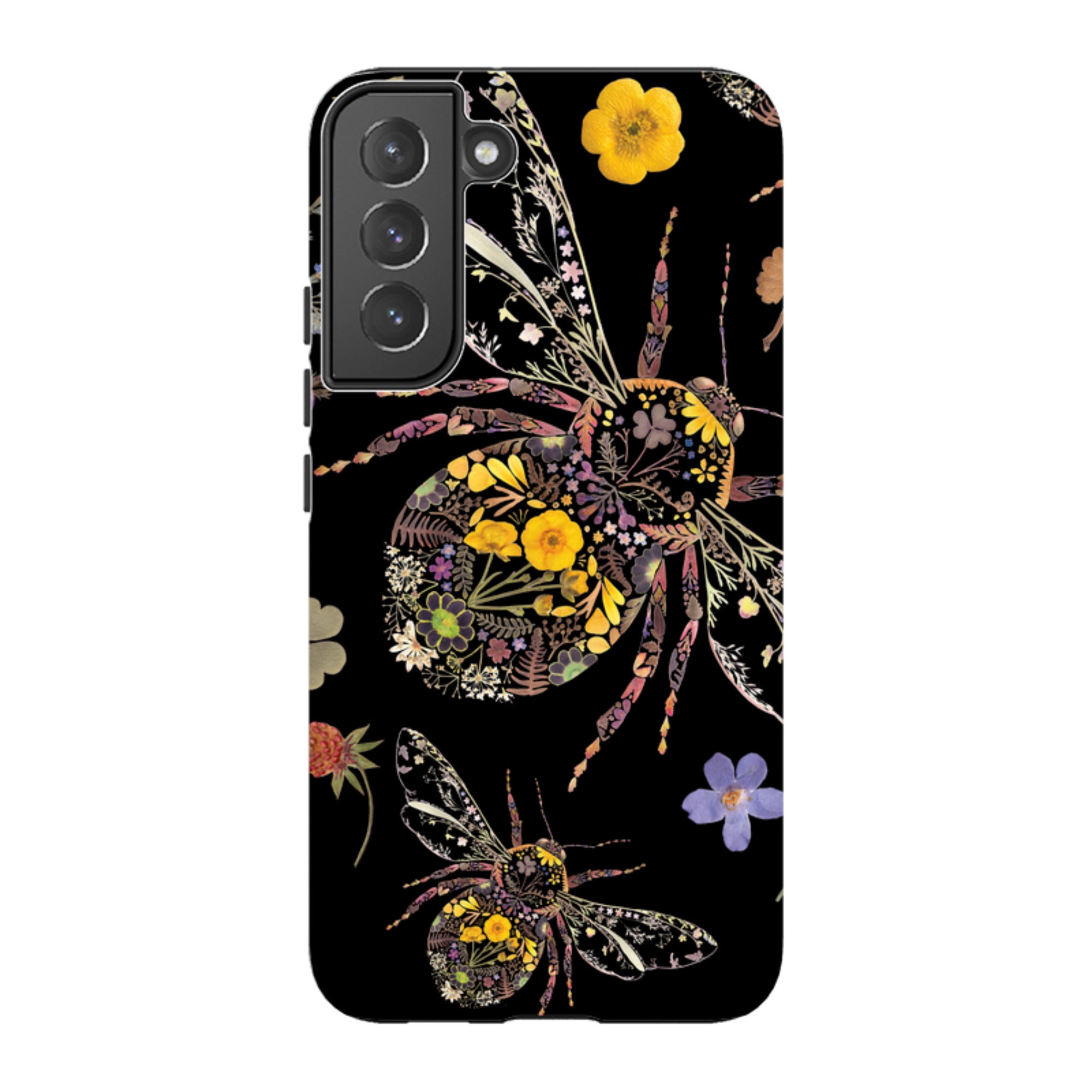 Samsung Tough  Case - Floral Bumble Bees By Helen Ahpornsiri
