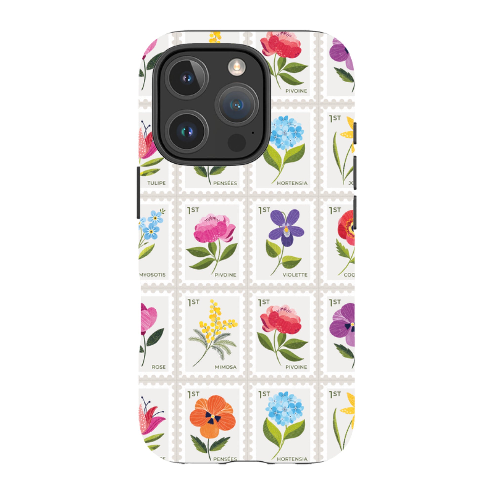 iPhone MagSafe Tough Case -  Floral Postage Stamps By Ali Brookes