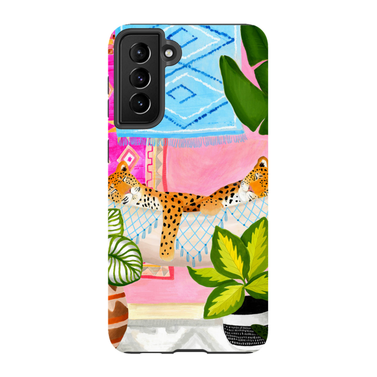 Samsung Tough Case - Leopards In Hammock By Bex Parkin