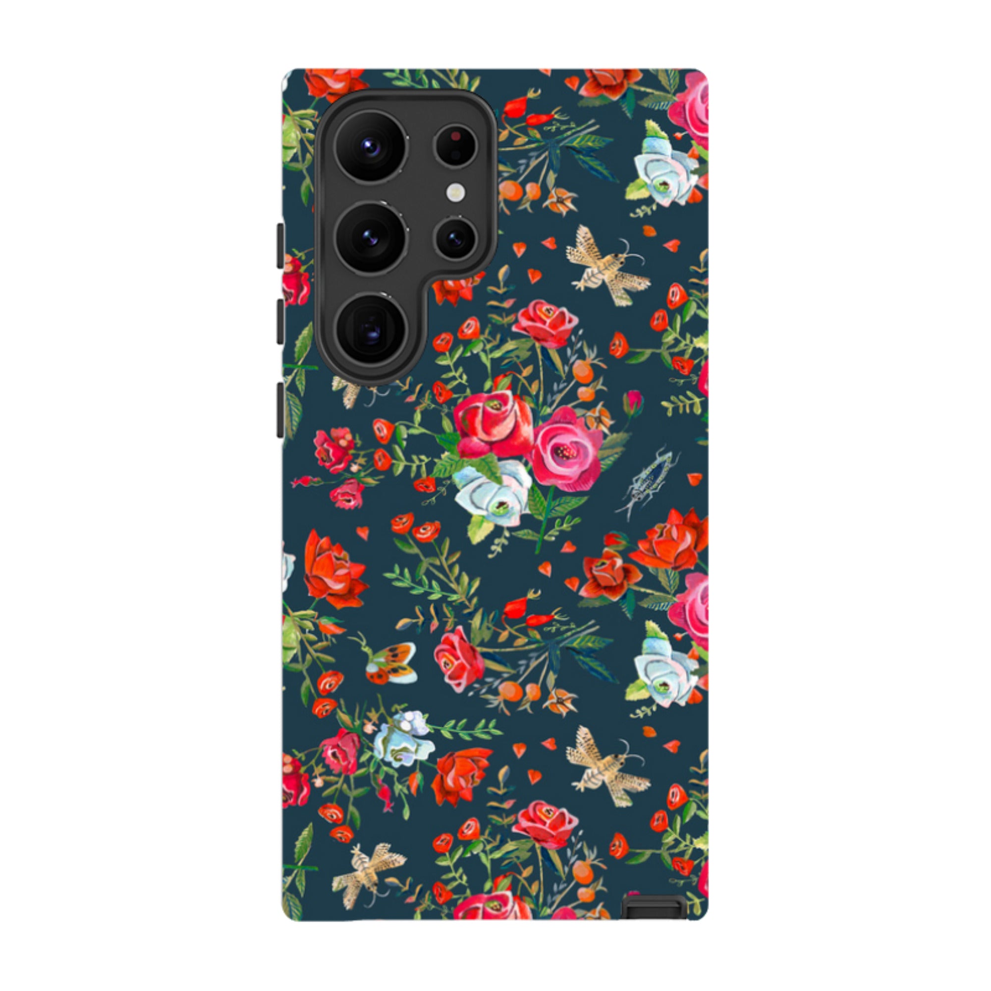 Samsung Tough Case - Blue Roses By Caroline Bonne Muller