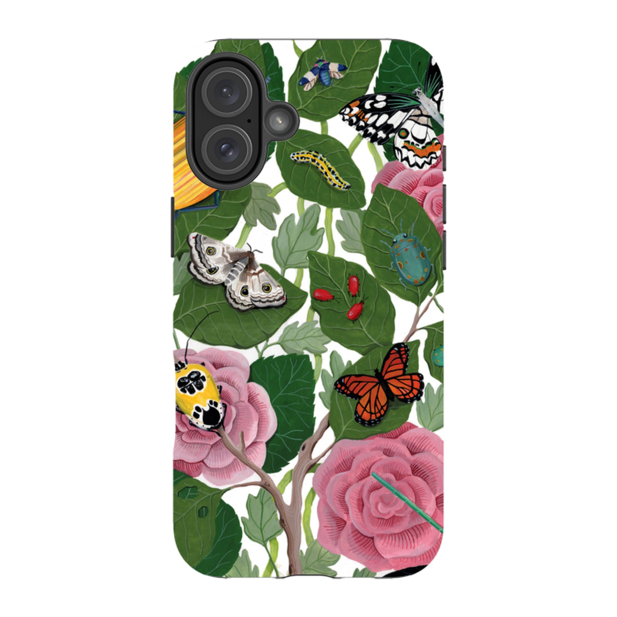 iPhone Tough Case - Butterflies And Beatles By Bex Parkin