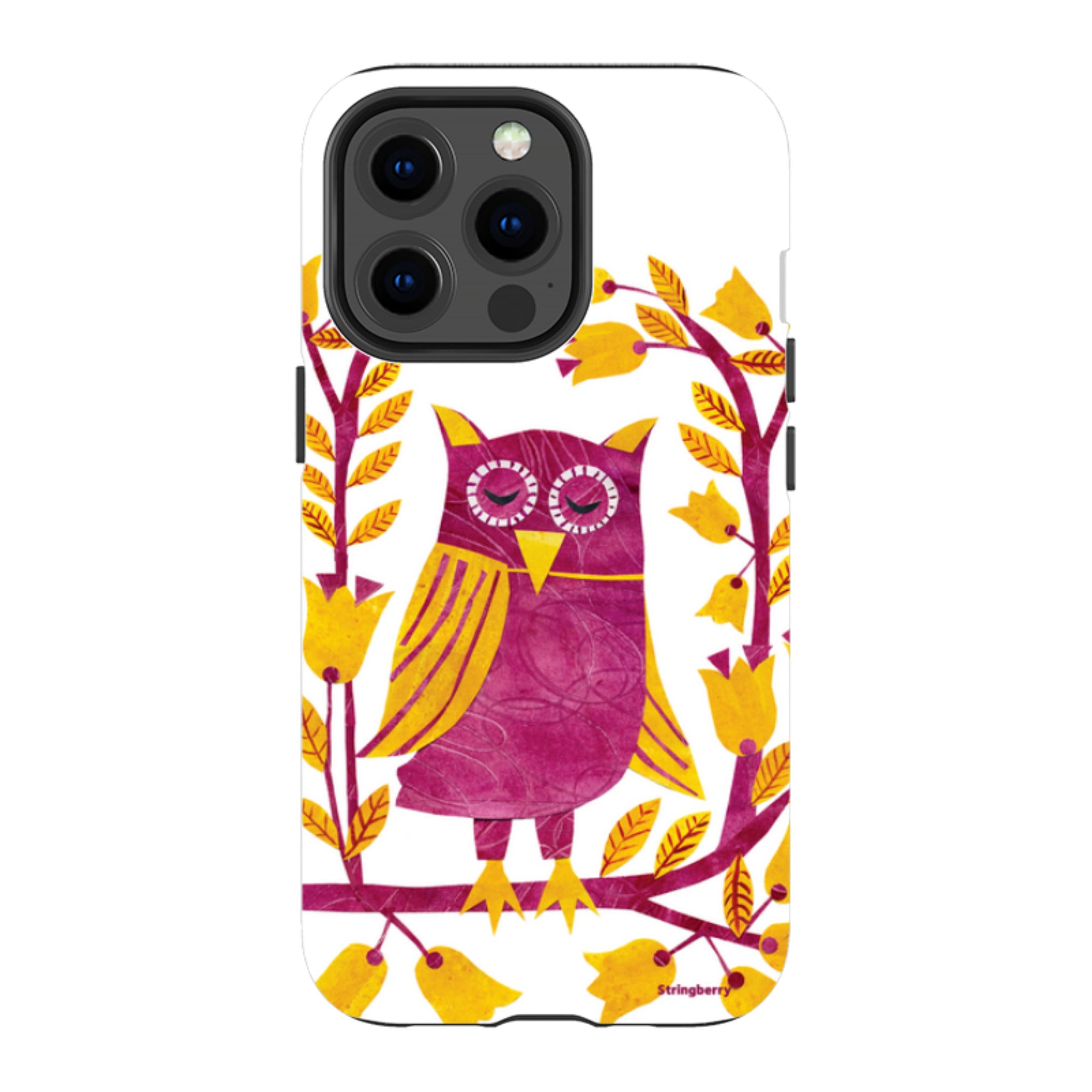 iPhone Tough Case - Folk Owl By Tracey English