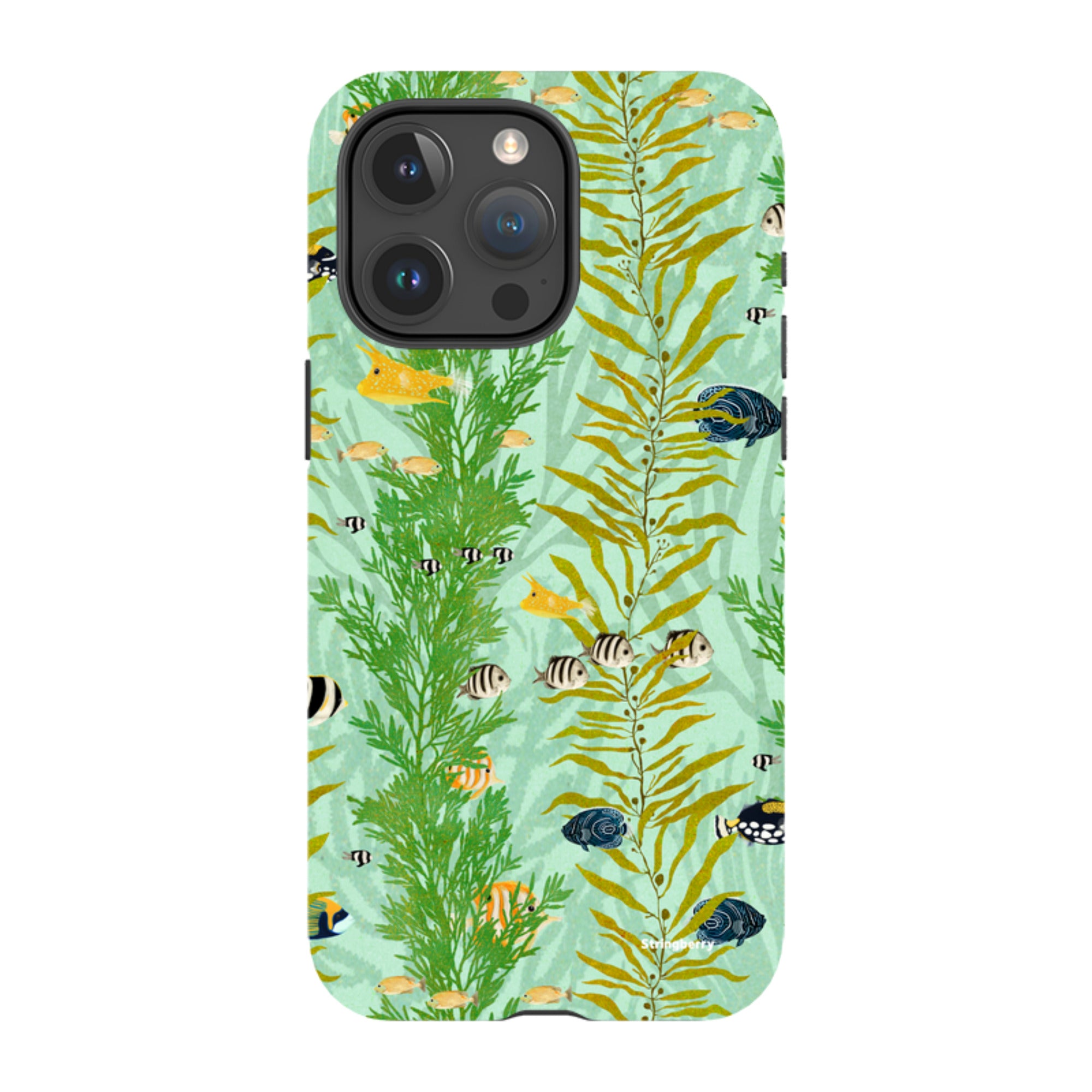iPhone MagSafe Tough Case - Reef Stripe By Katherine Quinn