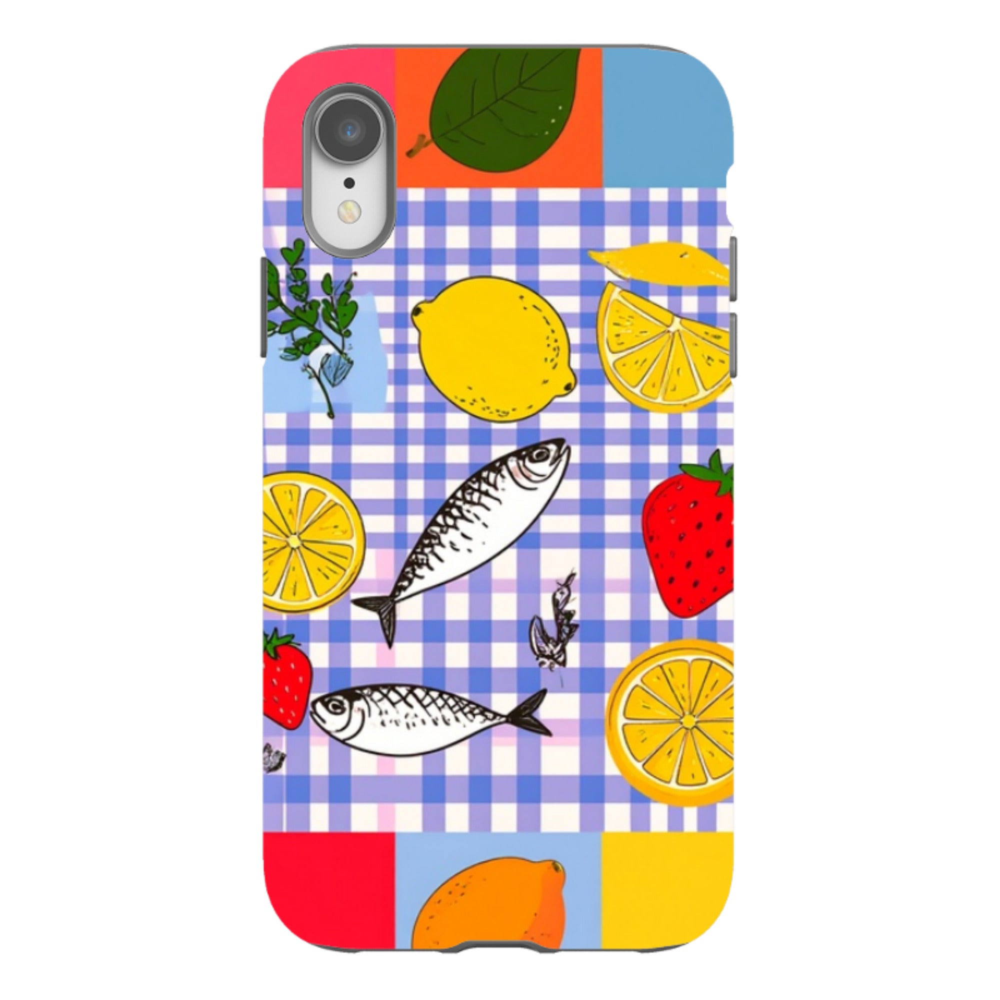 iPhone Tough Case - Sardines and Checks