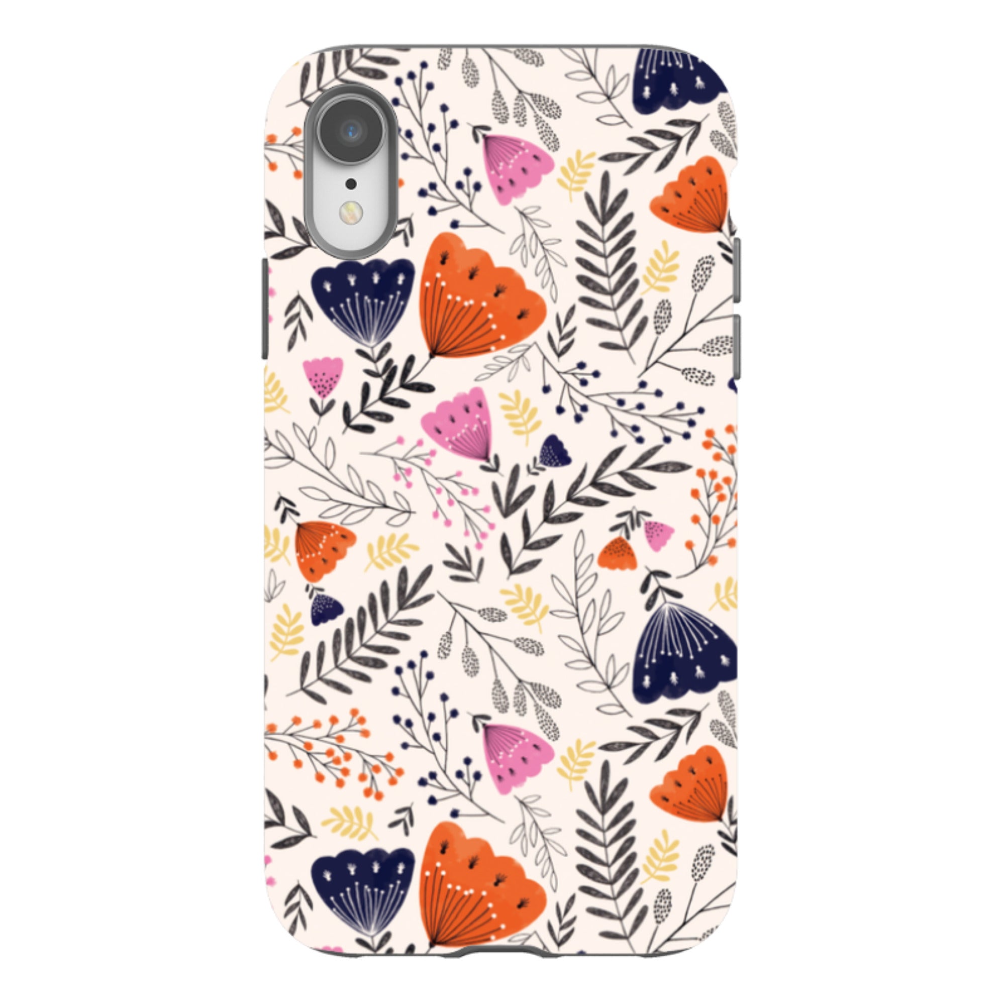 iPhone Tough Case - Pink Floral By Jade Mosinski