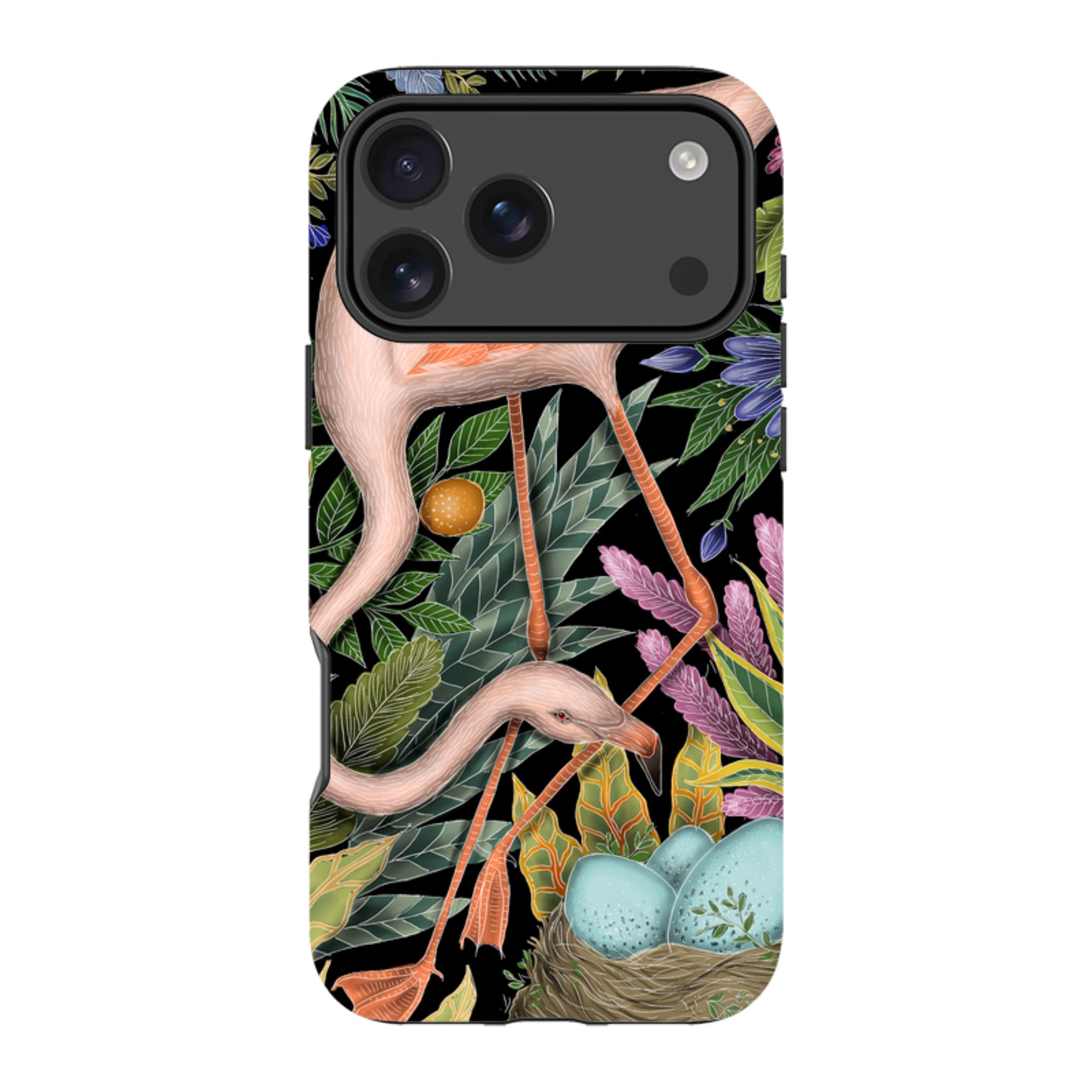 iPhone MagSafe Tough Case - Flamingo By Catherine Rowe