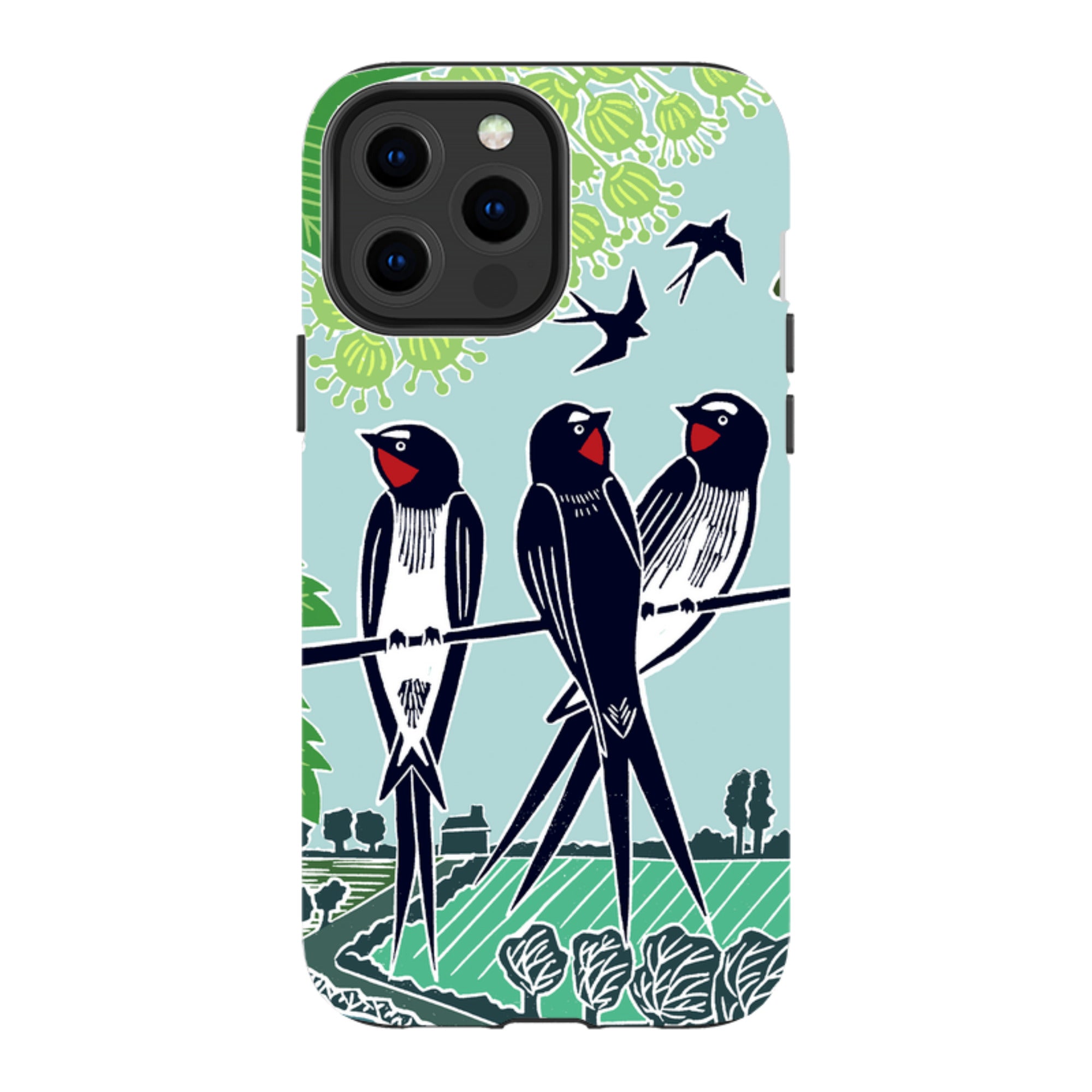 iPhone Tough Case - Swallows By Kate Heiss