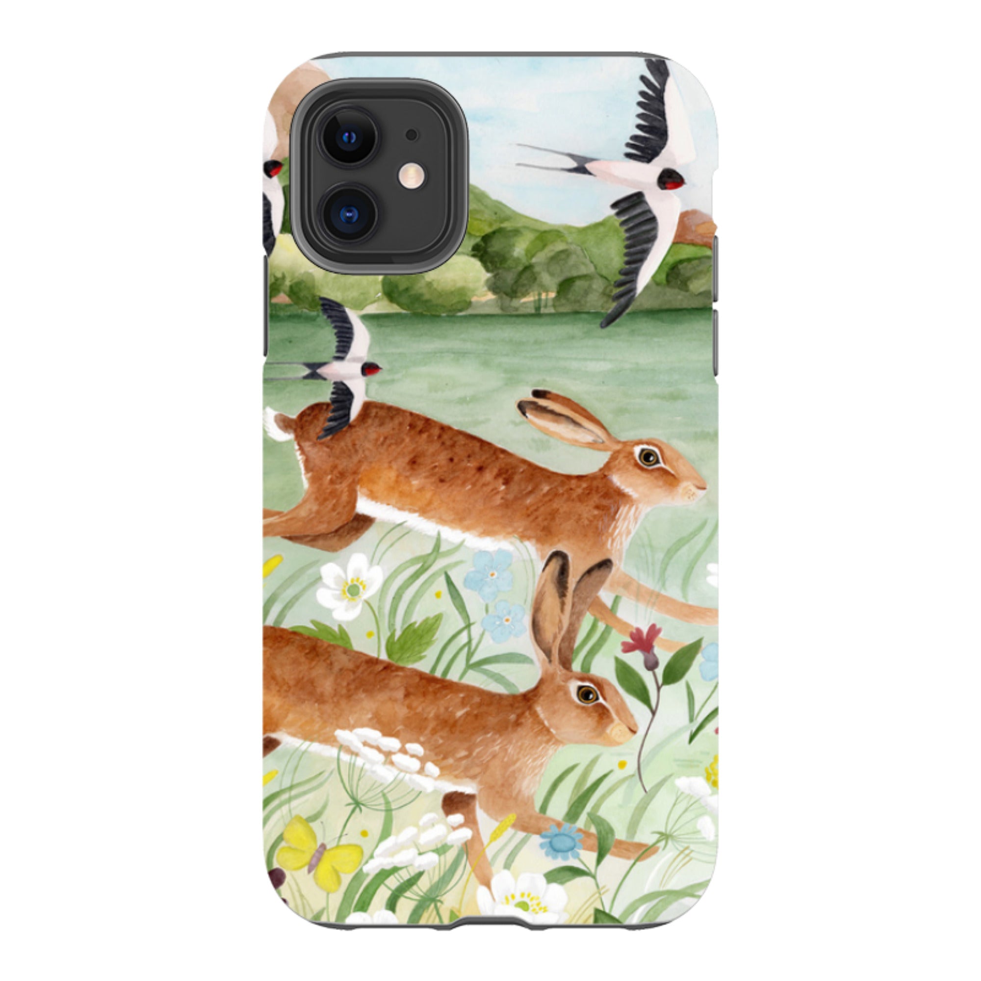 iPhone Tough Case - Hares By Bex Parkin