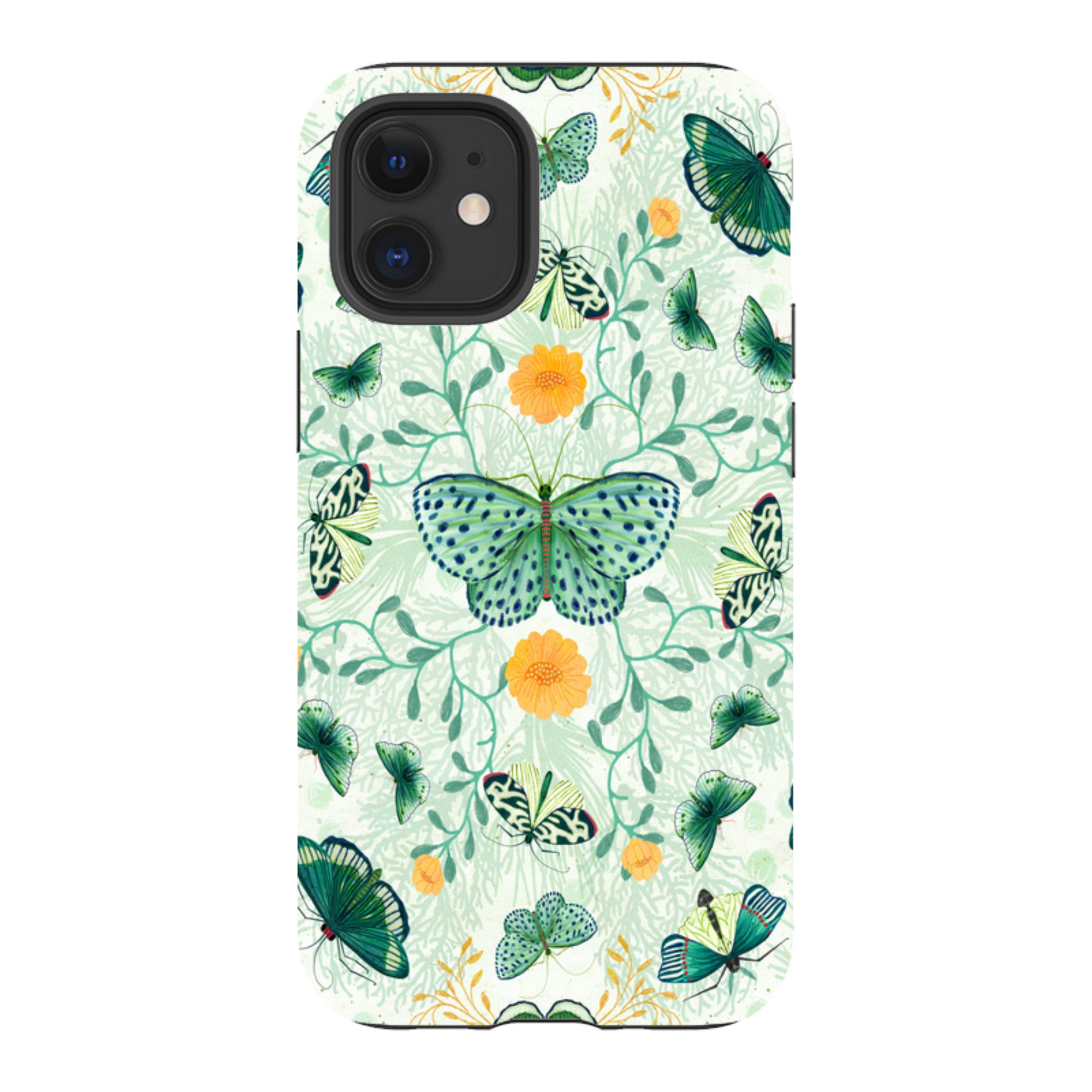 iPhone Tough Case - Medium Moths 1 By Katherine Quinn