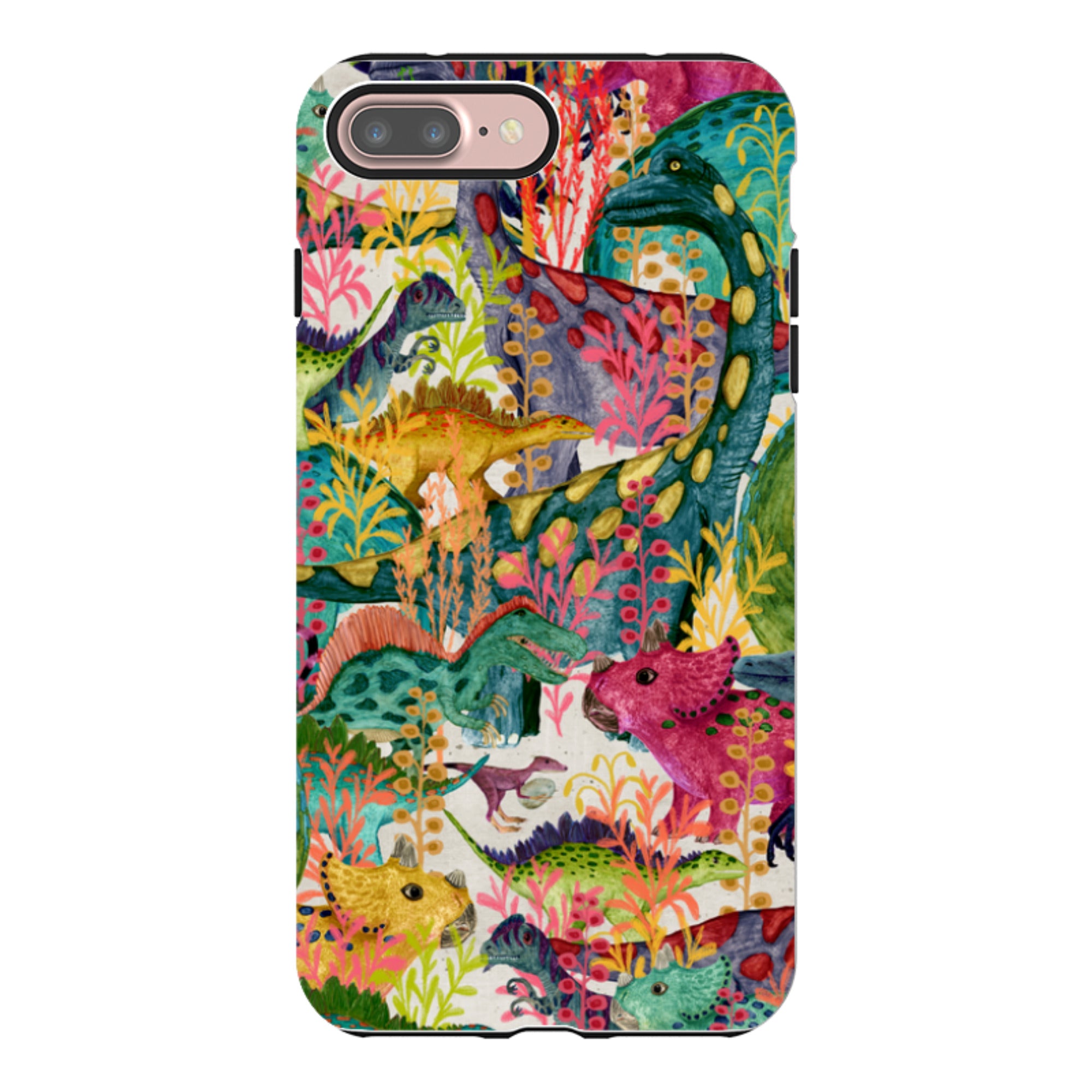 iPhone Tough Case - Dinosaur Jamboree By Katherine Quinn