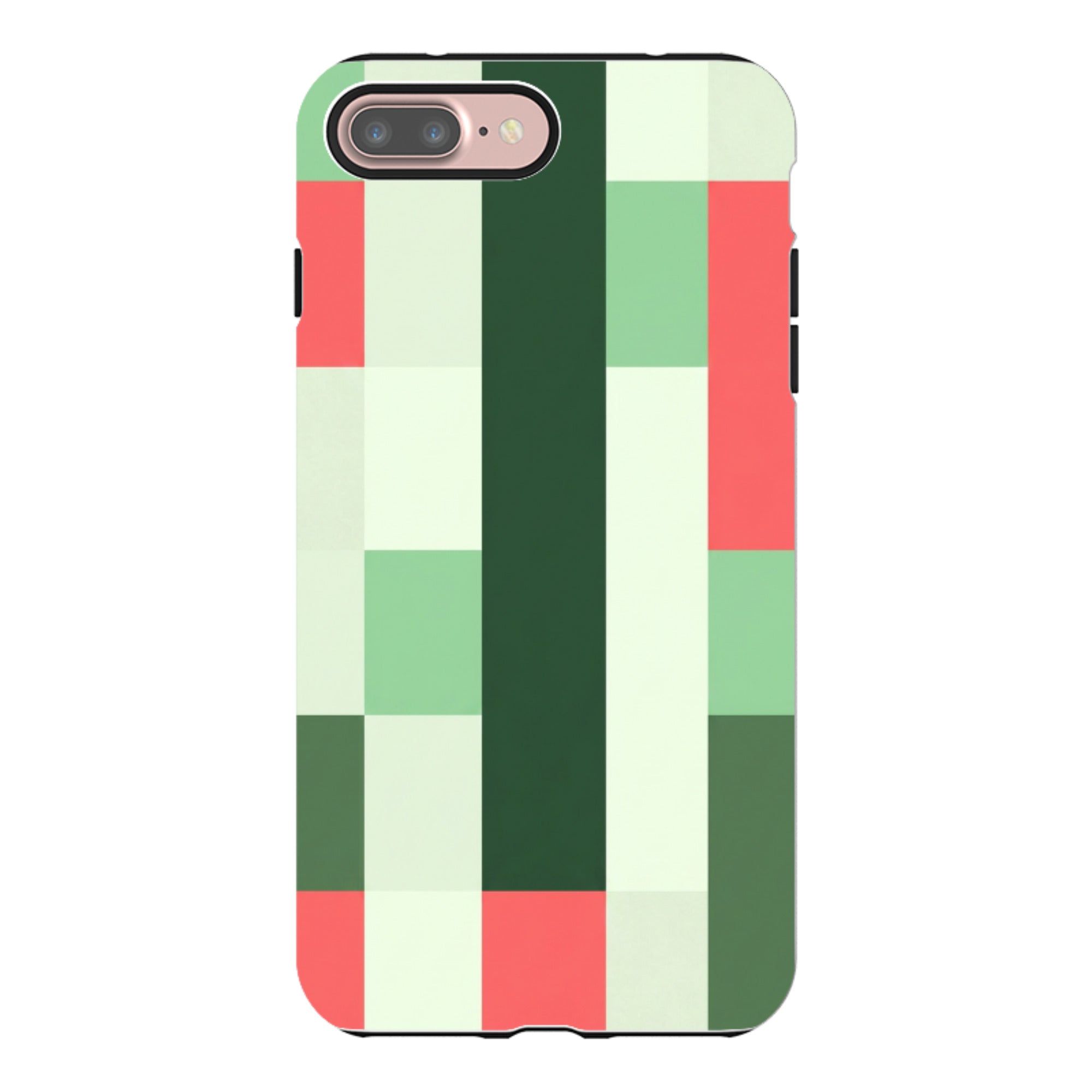 iPhone Tough Case - Retro Abstract Gingham