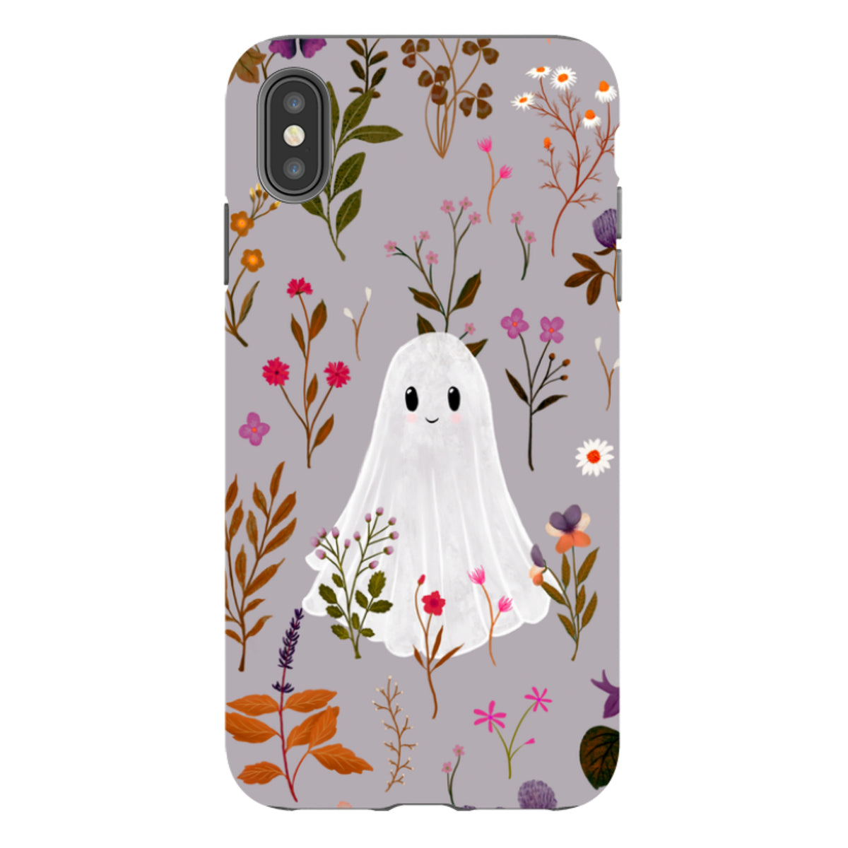 iPhone Tough Case - Ghost in the Garden - Mauve Multi By Katherine Quinn