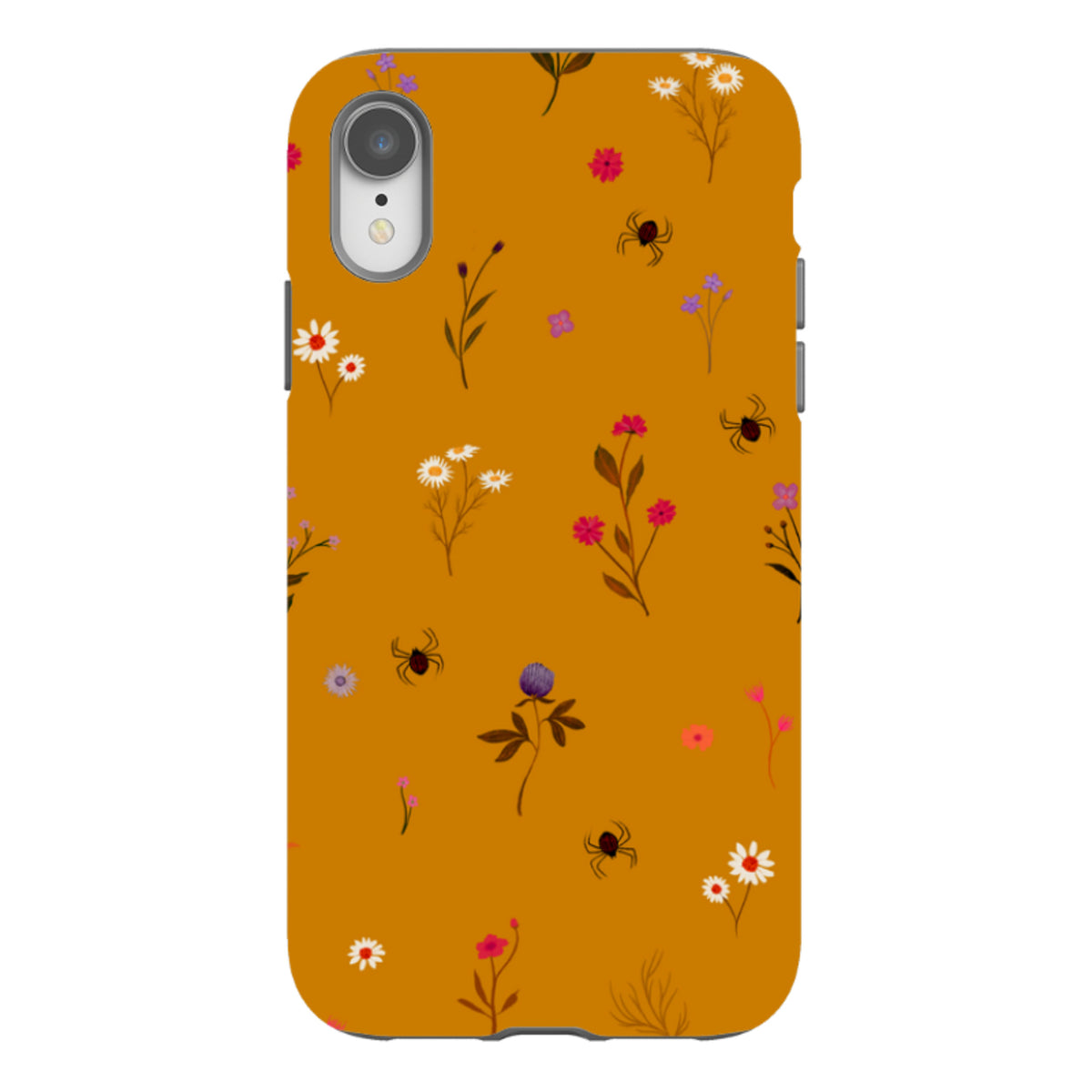iPhone Tough Case - Florals and Spiders - Spice By Katherine Quinn